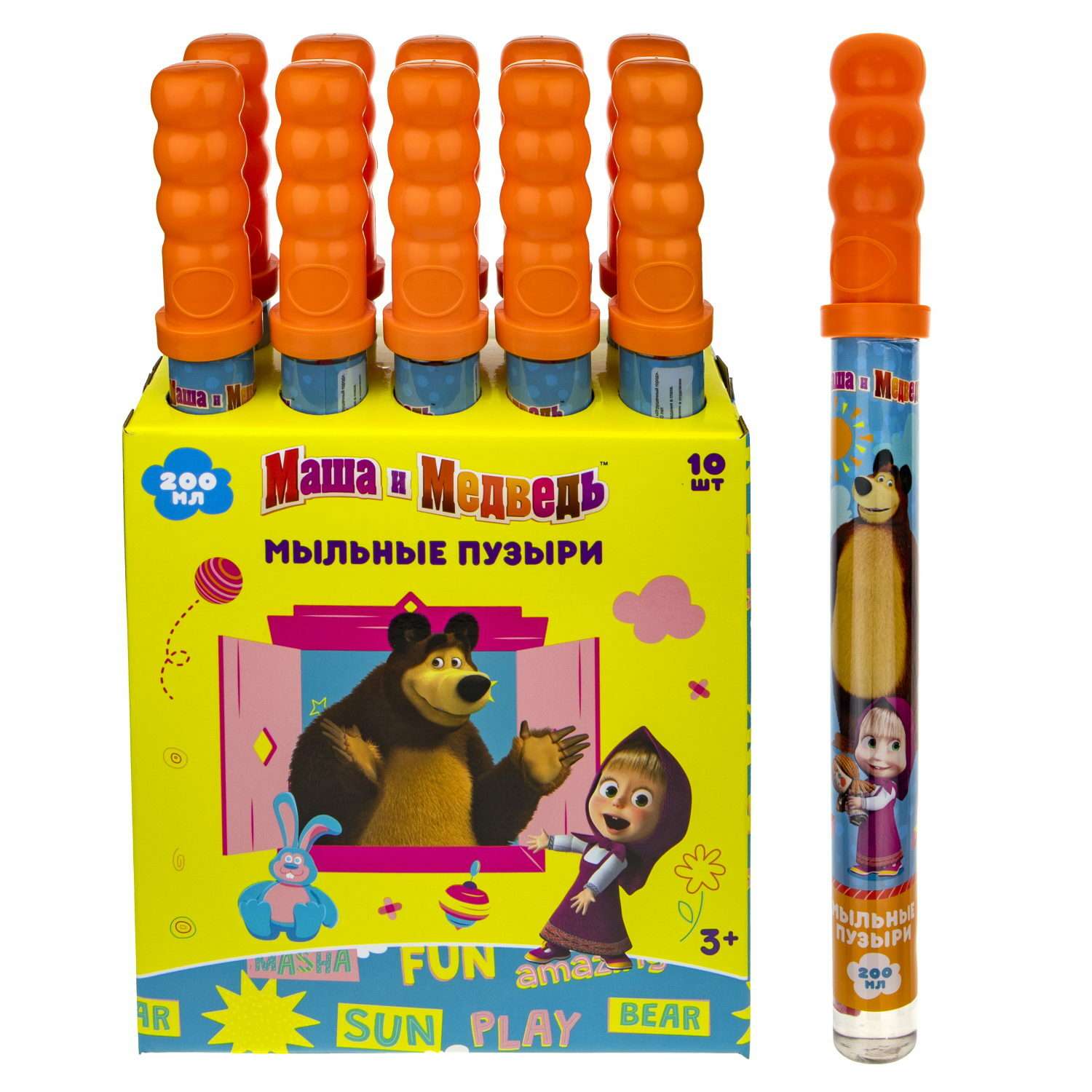 Мыльные пузыри 1TOY Маша и медведь - фото 2