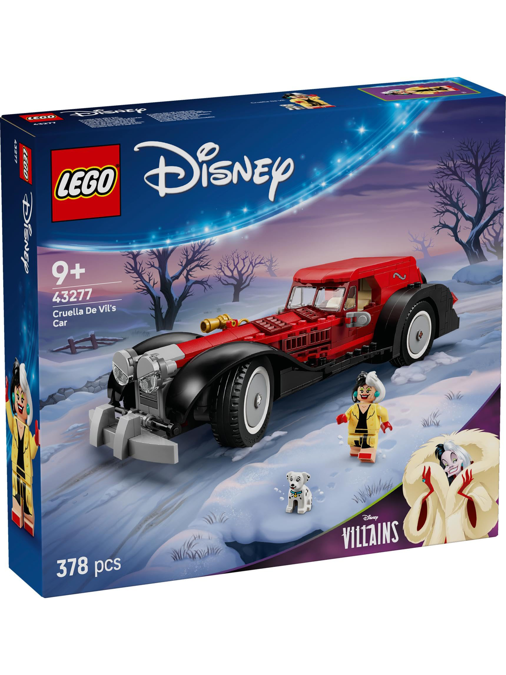 Конструктор LEGO Disney Машина Круэллы Де Виль 378 дет. - фото 1
