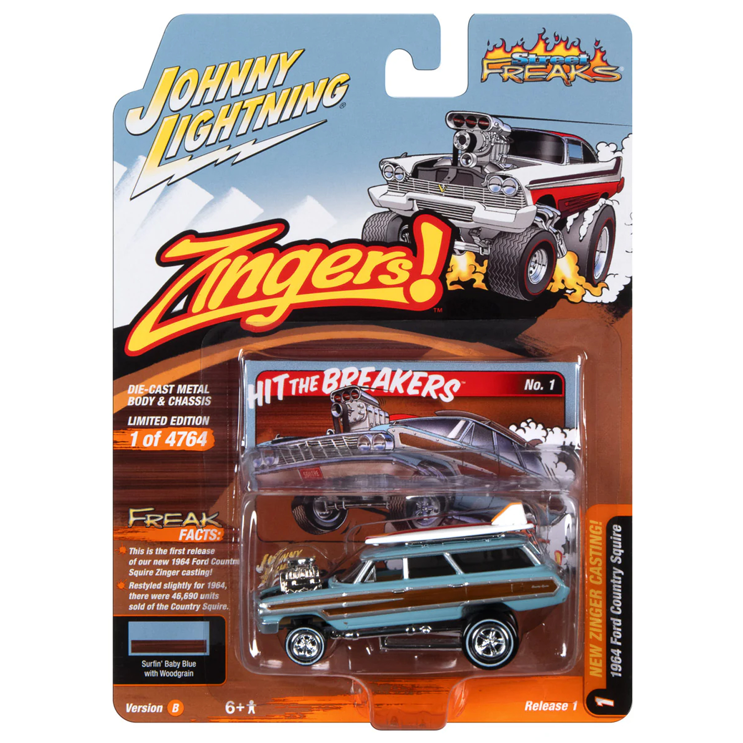 Автомобиль Johnny Lightning 1:64 JLSF025B-R1-N1 - фото 4