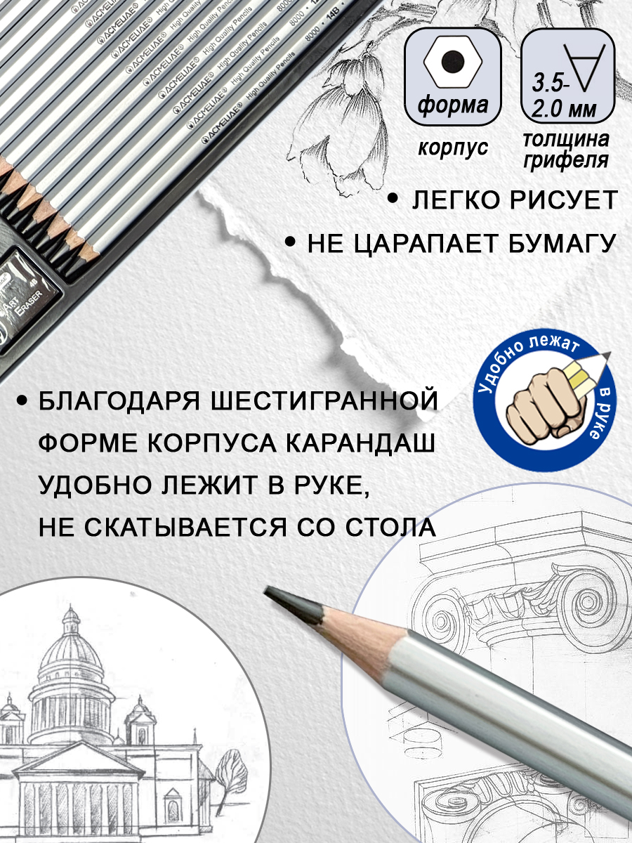 Набор для рисования ACMELIAE 3 шт. - фото 4
