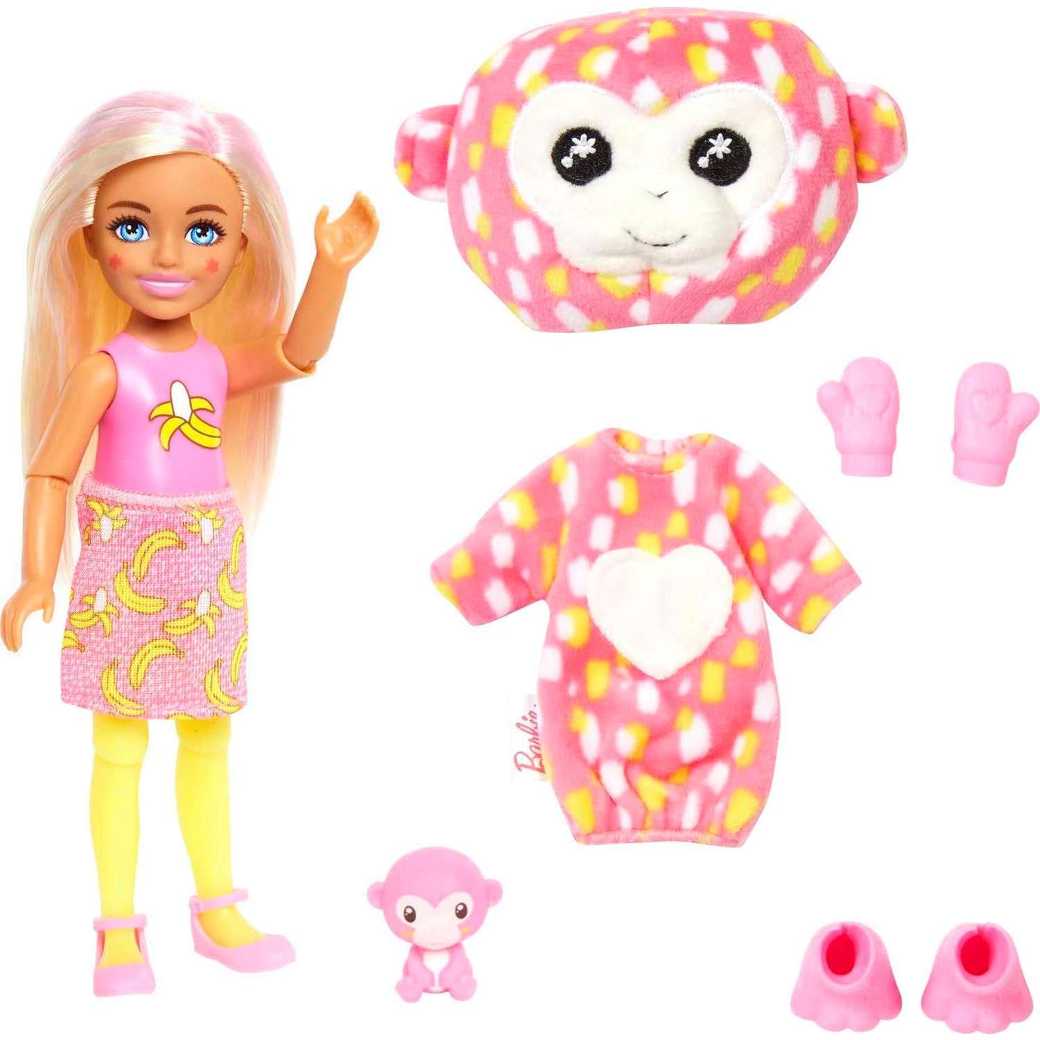 Кукла мини Barbie Cutie Reveal Челси Обезьянка HKR14 - фото 2