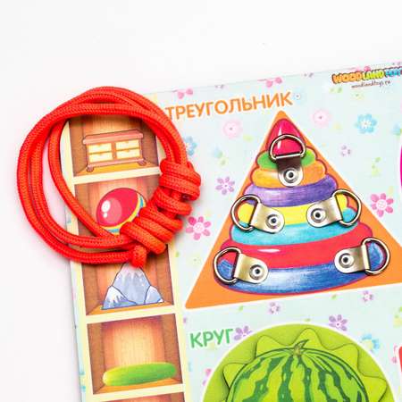 Игрушка WOODLANDTOYS бизиборд Геометрические формы