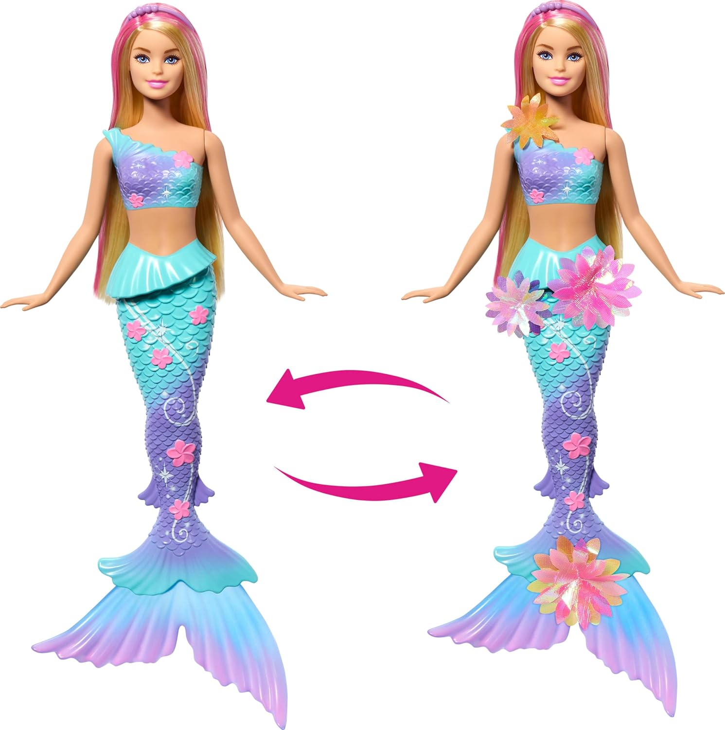 Кукла модельная Barbie Flower Magic Mermaid JDM72 - фото 3