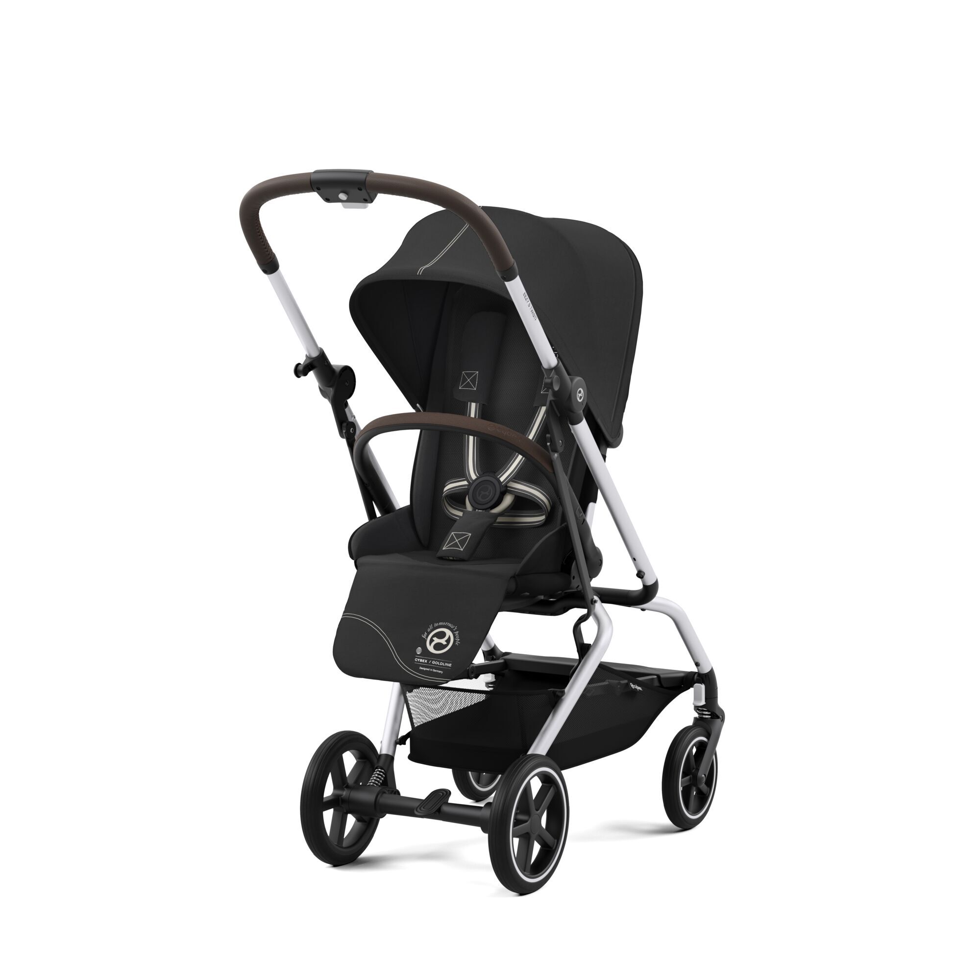 Коляска прогулочная Cybex Eezy S Twist Moon Black - фото 1