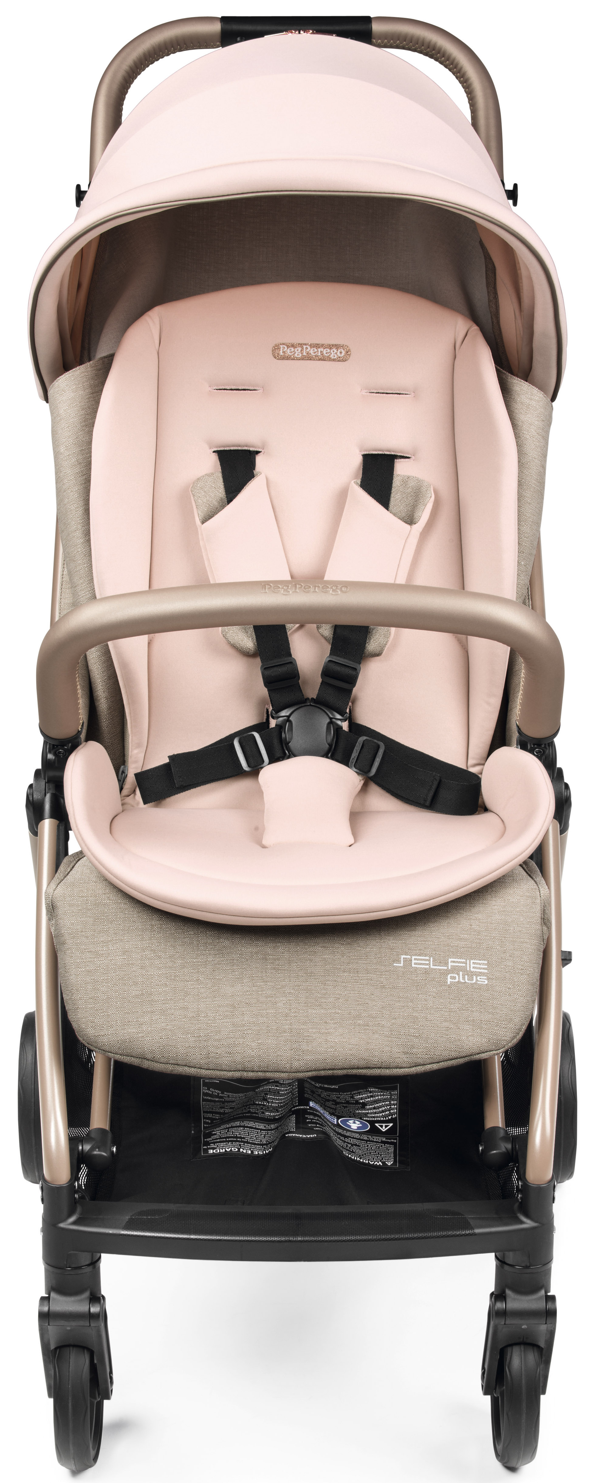 Коляска прогулочная Peg-Perego Selfie Plus розовый - фото 3