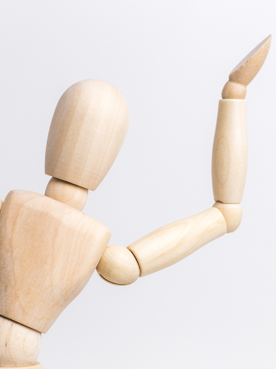 Манекен для рисования Малевичъ женский деревянный 30 см - фото 14