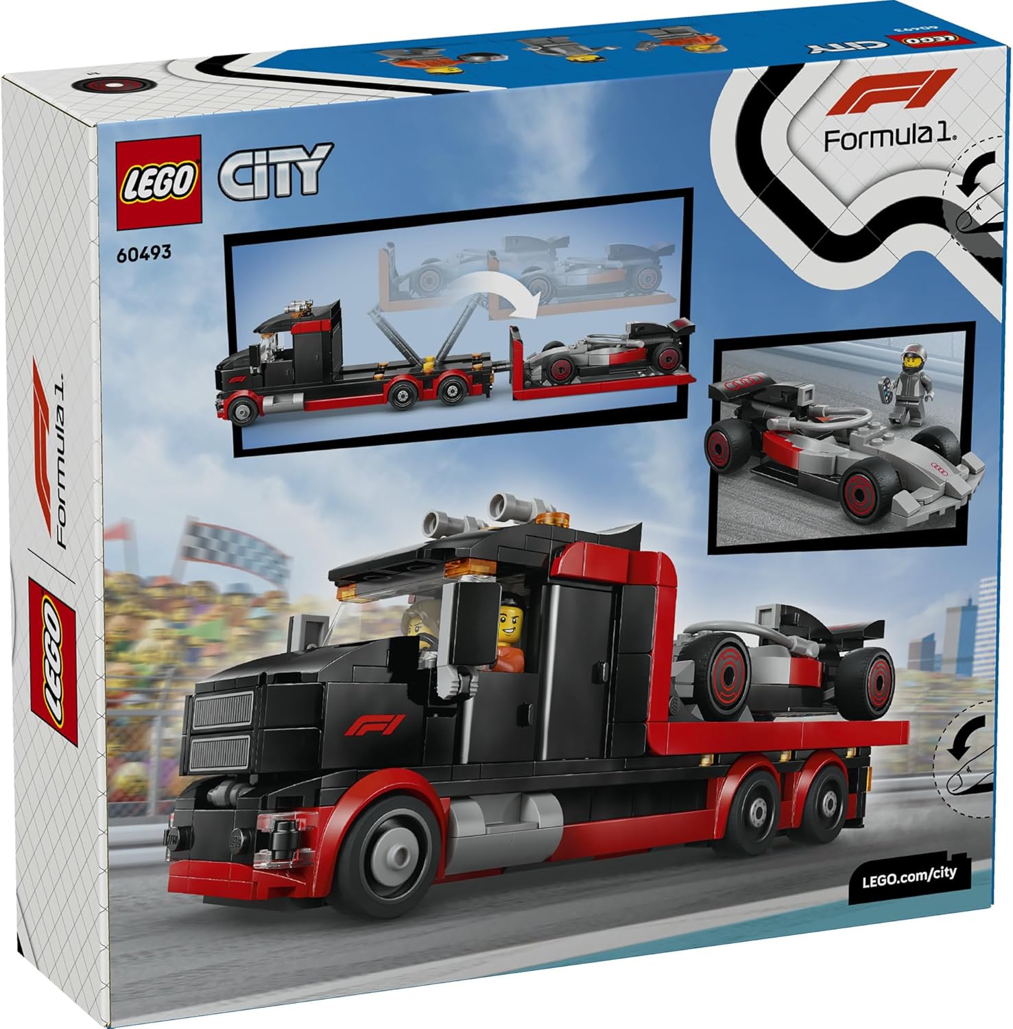 Конструктор LEGO City F1 Display Truck Audi 508 дет. - фото 6