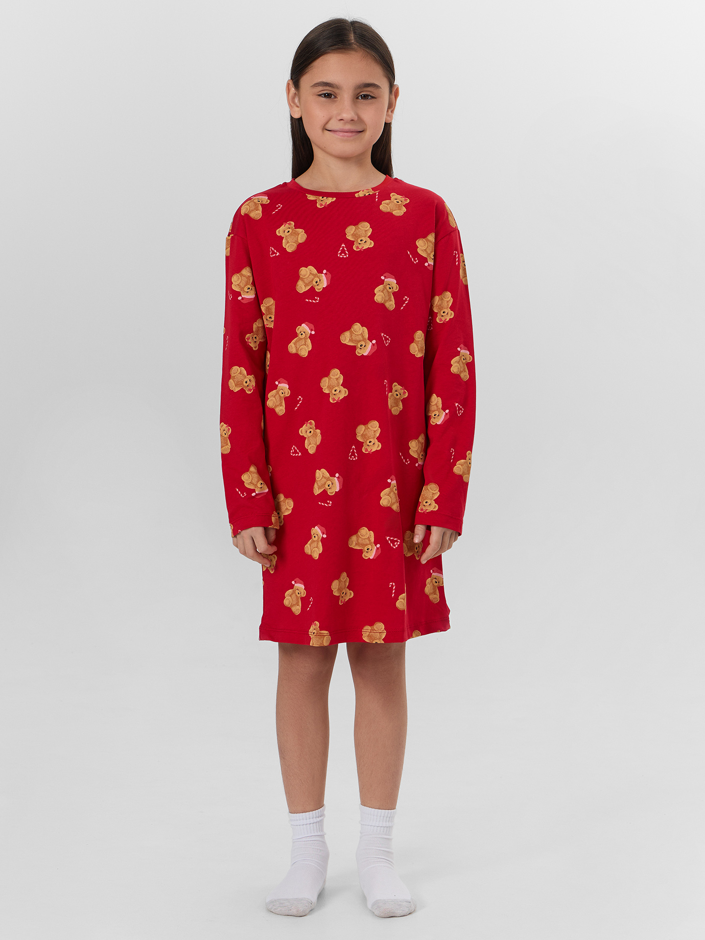 Сорочка ночная Mark Formelle (Марк Формэль) 577727/НГ медвежата на красном - фото 1