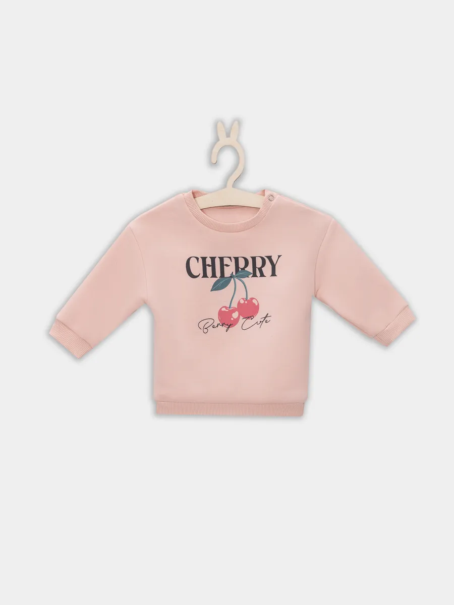 Свитшот Mark Formelle (Марк Формэль) 83106/персиковый +печать - фото 1