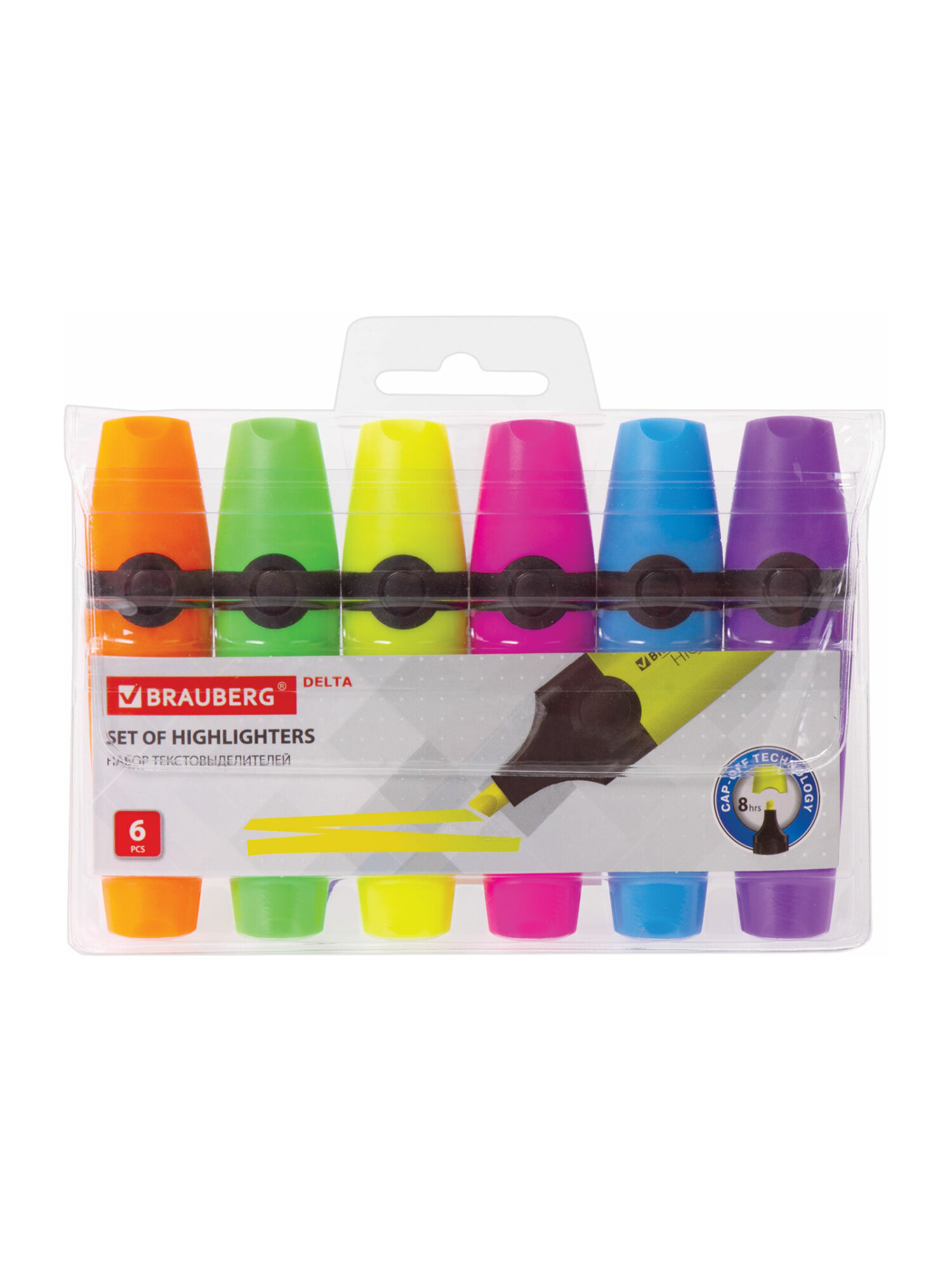 Текстовыделители Brauberg 6 шт. - фото 7