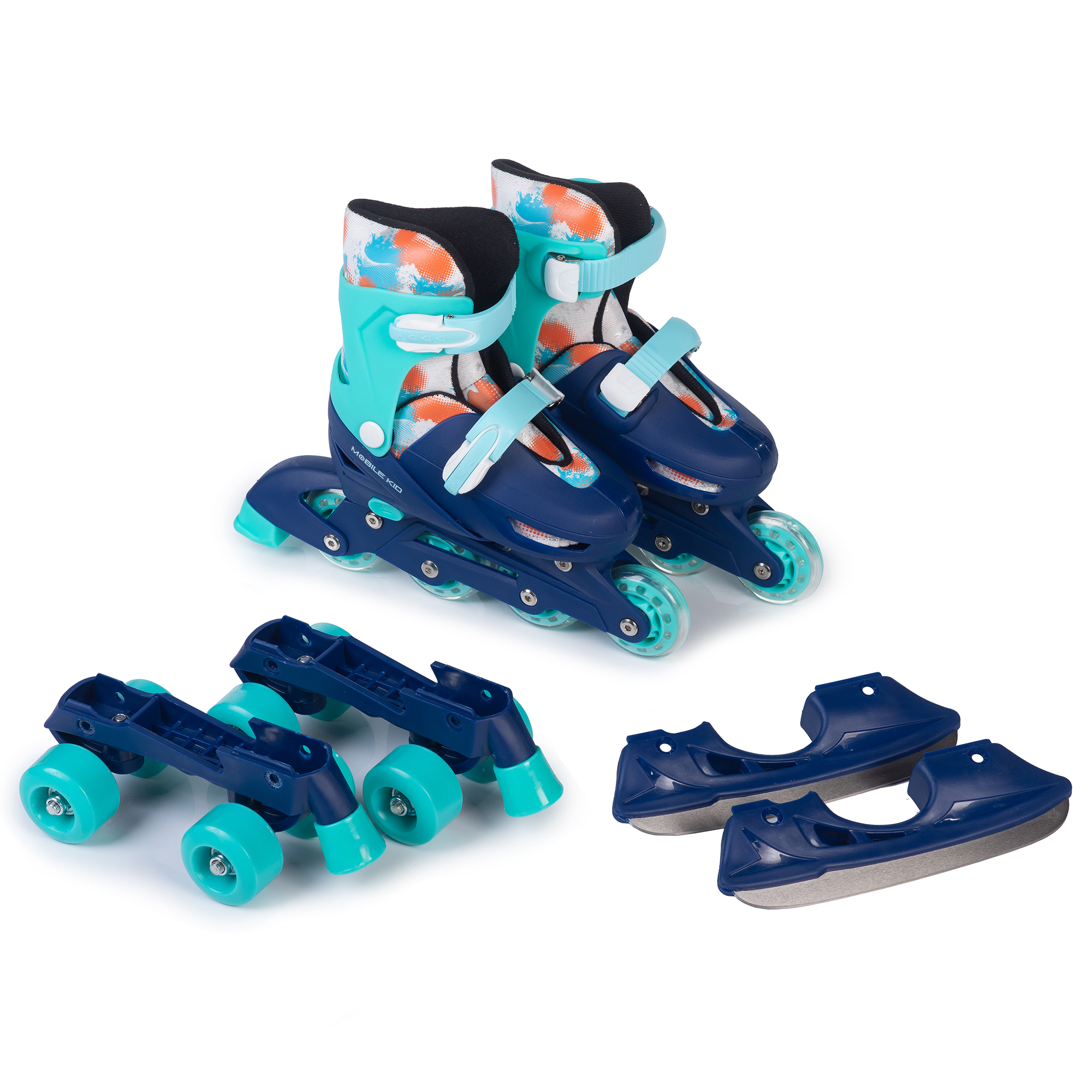 Коньки-ролики 3в1 Mobile Kid TWIN_SEASONS - фото 9