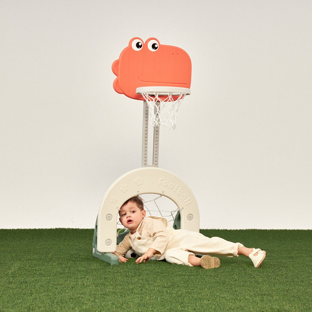 Баскетбольная стойка + ворота UNIX Kids Dino 2в1 для дома и улицы - фото 17