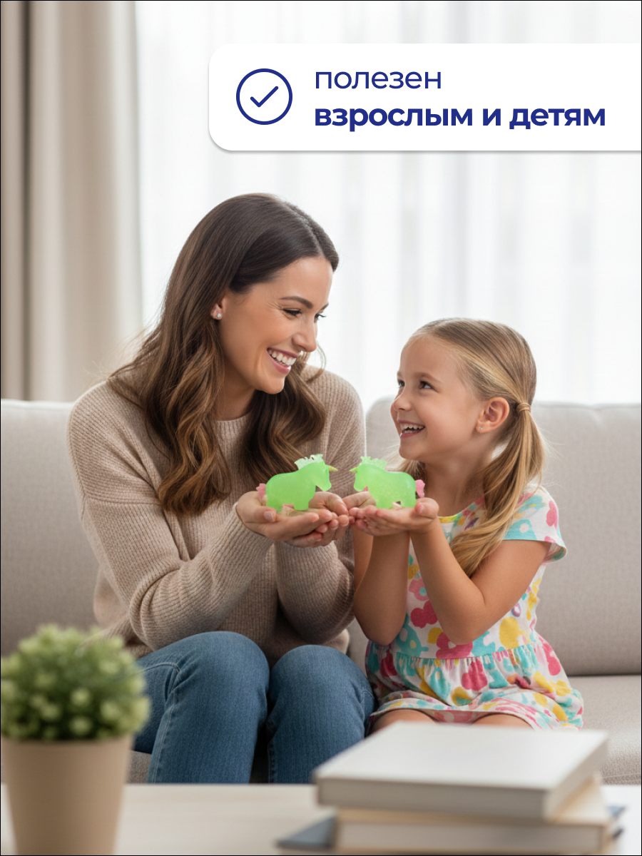 Игрушка-антистресс iLikeGift сквиш Единорог зеленый - фото 6