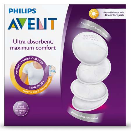 Вкладыши для бюстгальтера Philips Avent дневные 30 шт SCF254/30