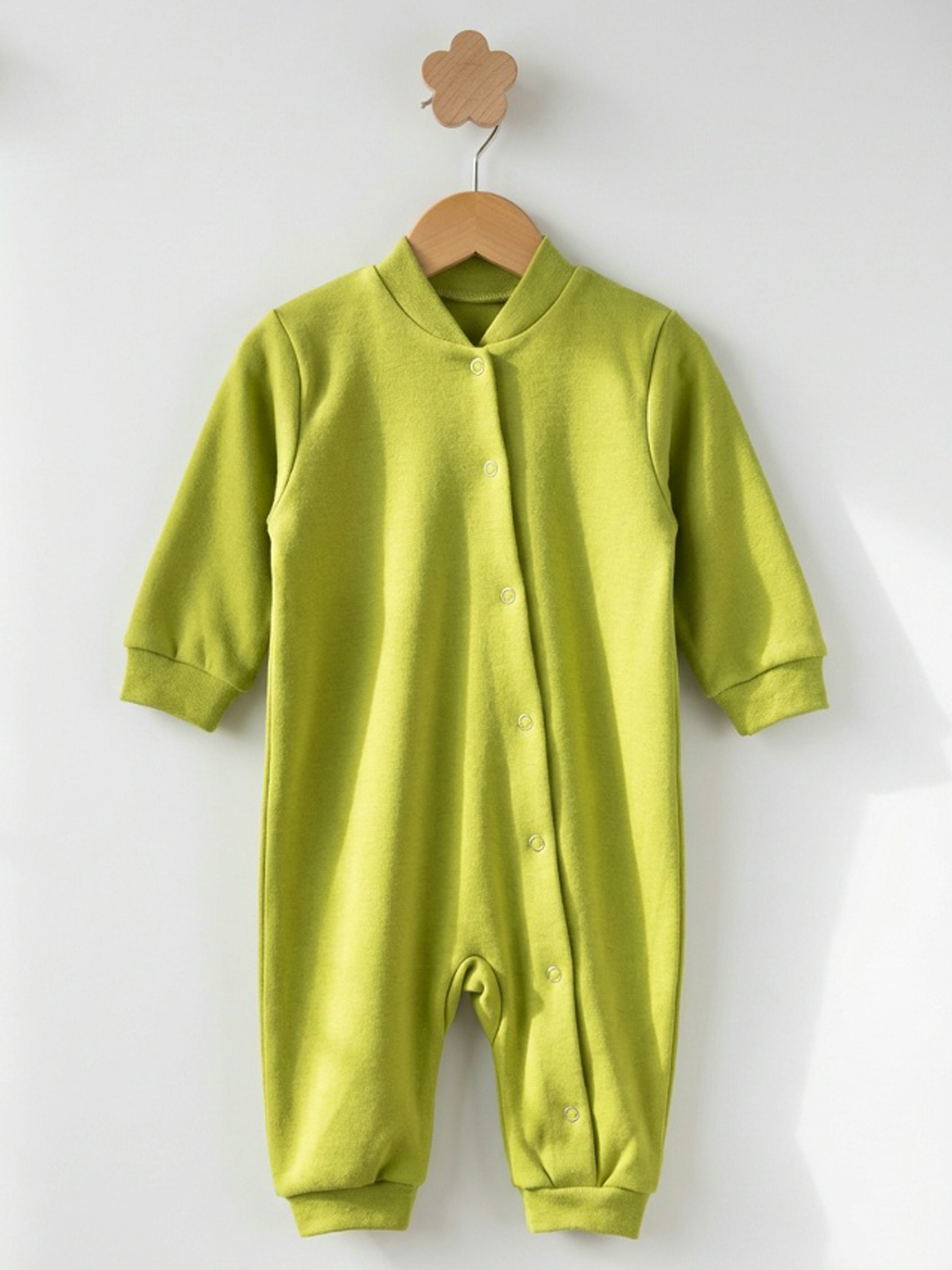 Изображение товара Комбинезон для новорожденных Рыжик демисезонный хлопковый с манжетами размеры 56-80