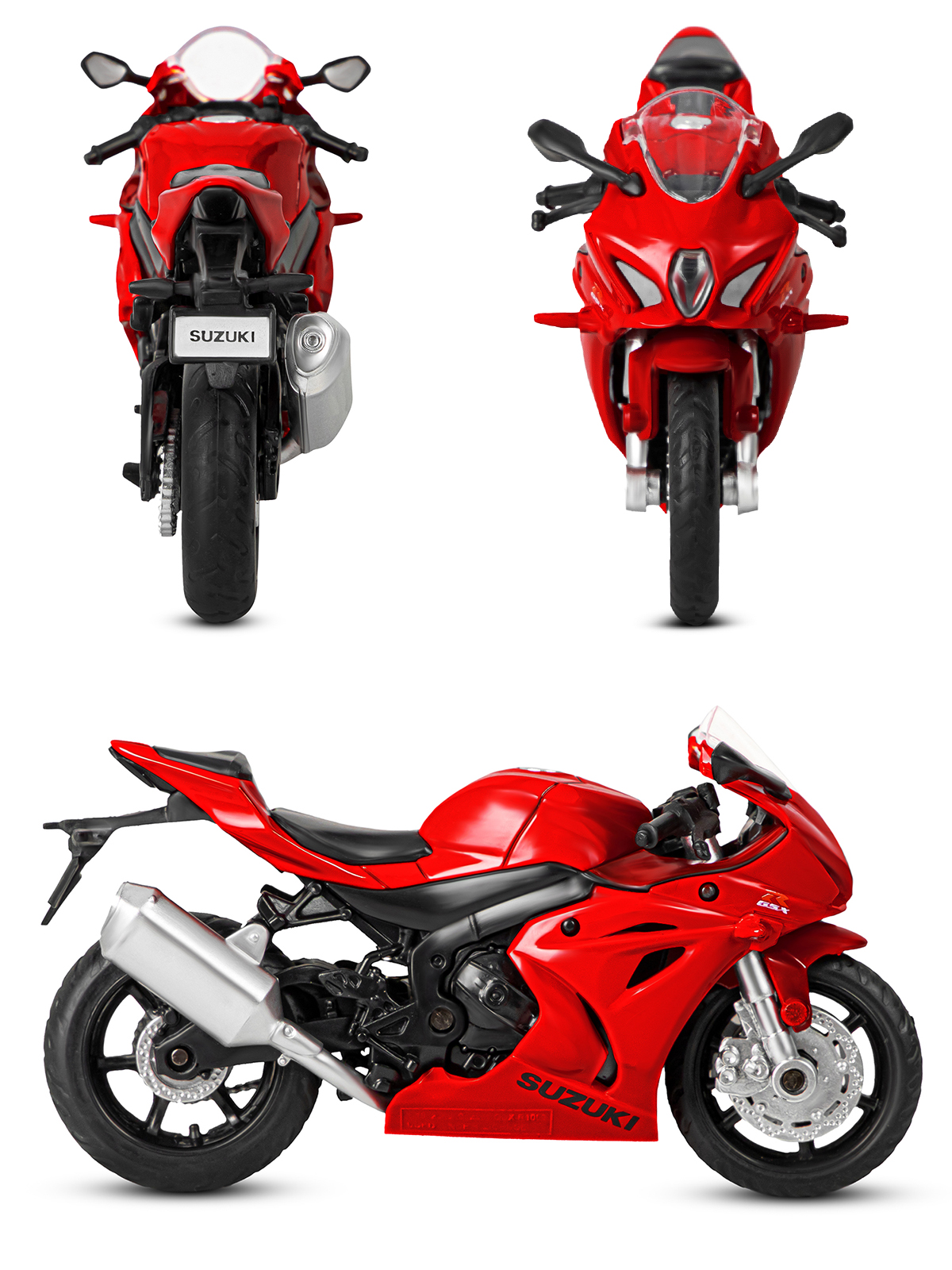 Мотоцикл АВТОпанорама Suzuki GSX R1000 1:18 JB1251765 - фото 10