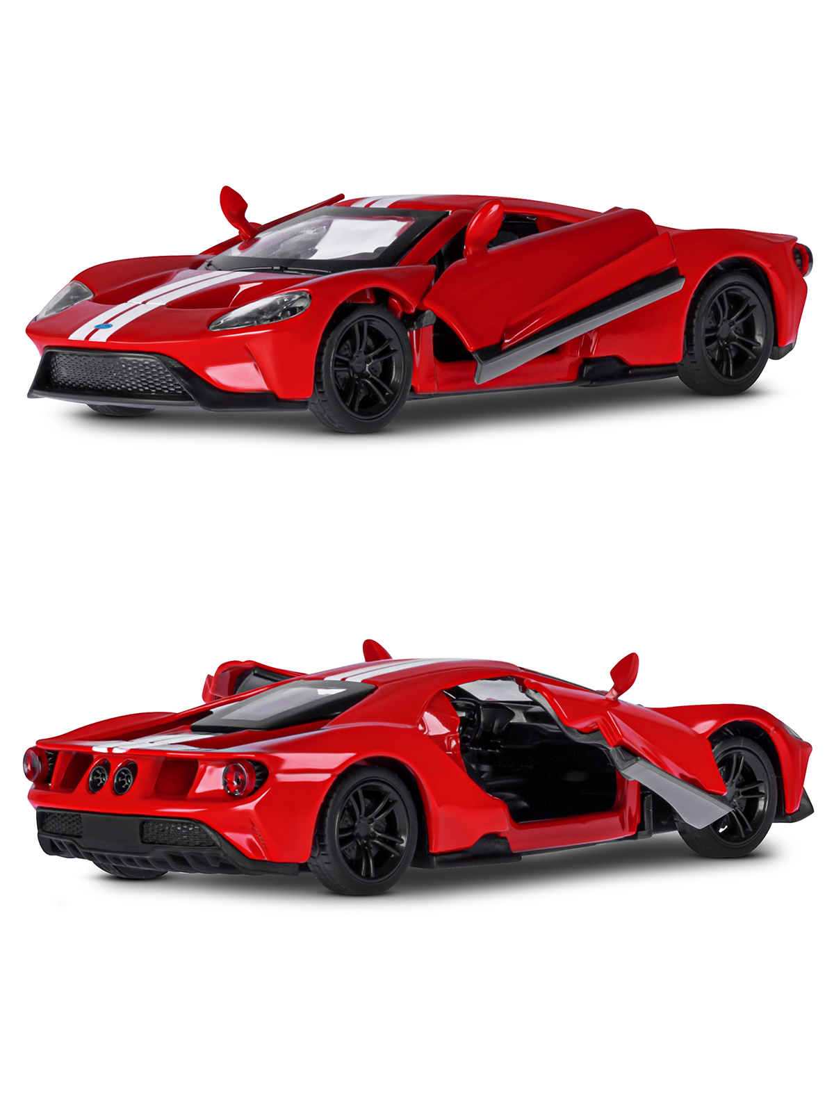 Автомобиль АВТОпанорама Ford GT 1:40 JB1200139 - фото 7