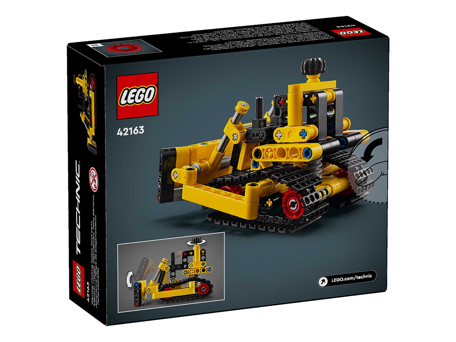 Конструктор LEGO Technic Тяжелый бульдозер 42163 195 дет. - фото 6