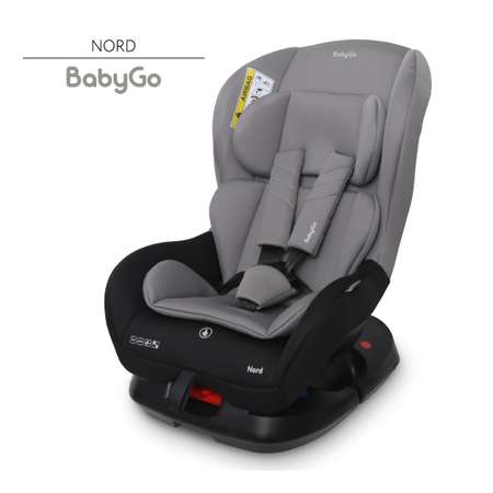 Автокресло BabyGo Nord 0+/1 (0-18 кг) серый