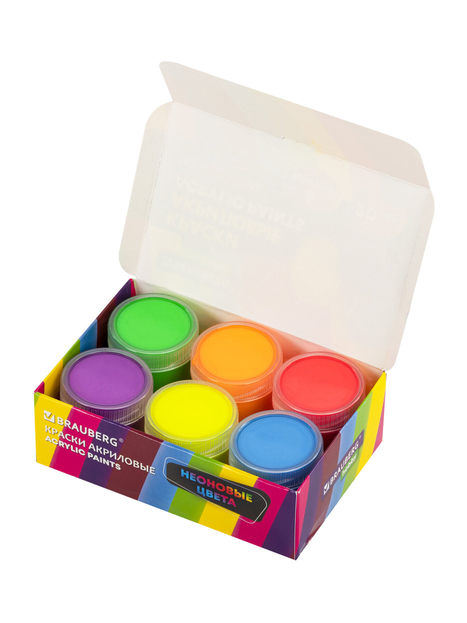 Краски акриловые Brauberg 6 цв. - фото 9