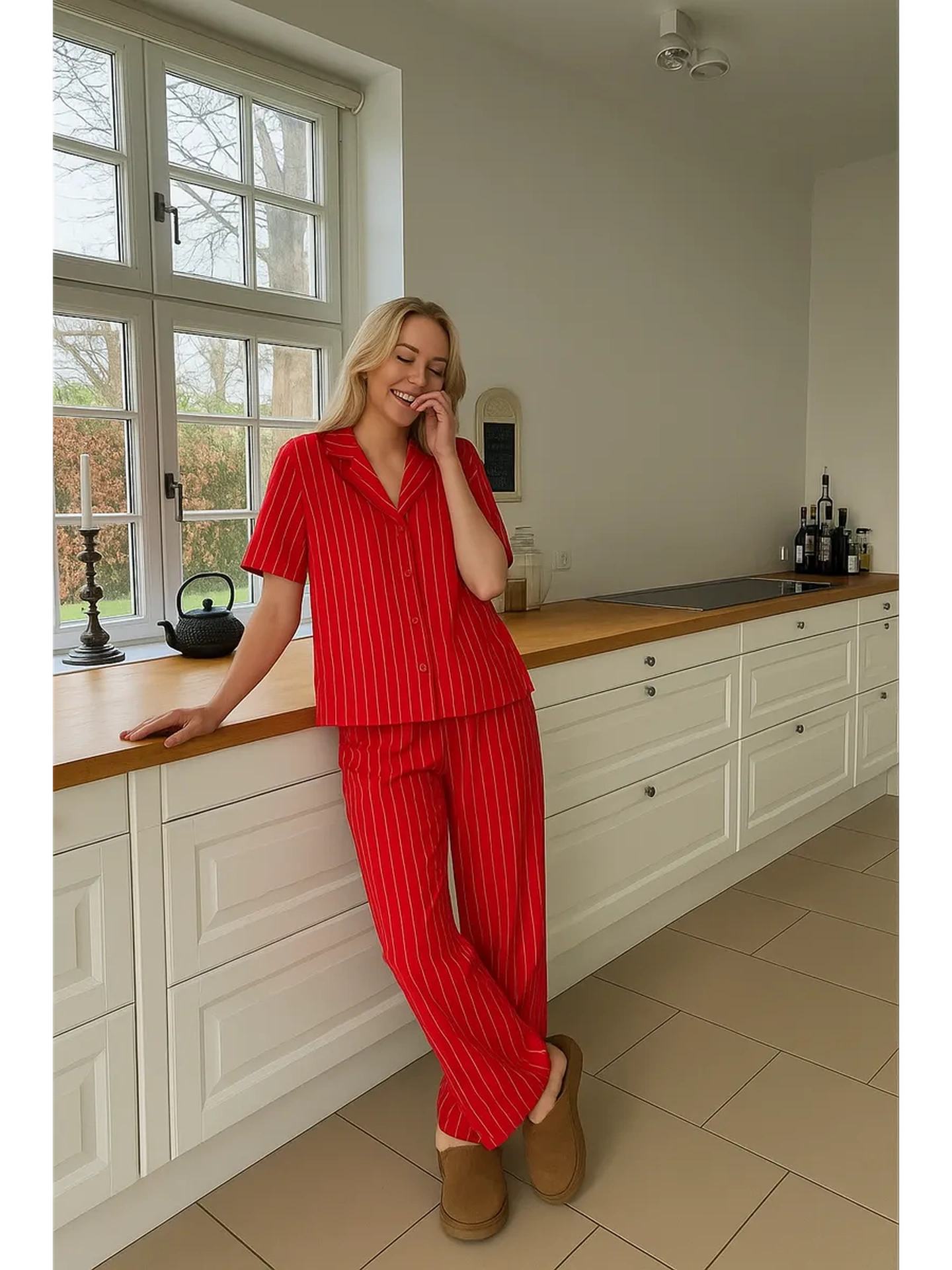 Пижама Mark Formelle (Марк Формэль) 592554/полоска на красном - фото 1