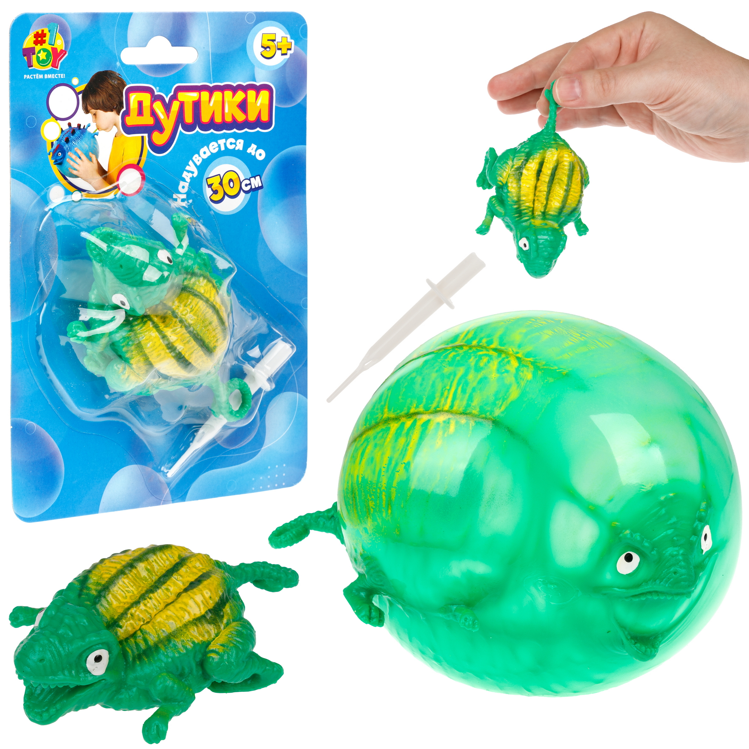 Игрушка-антистресс 1TOY Зеленый - фото 1