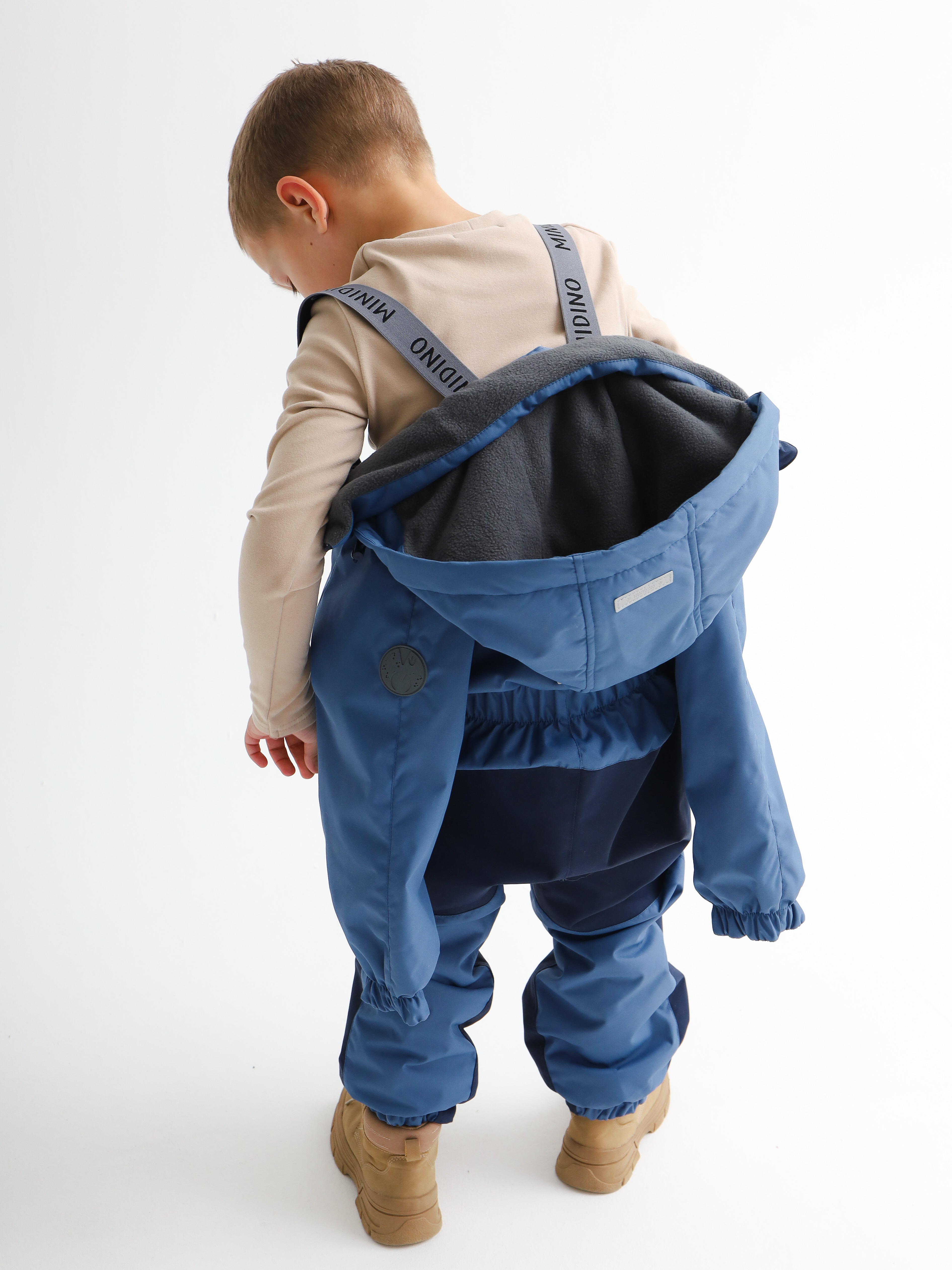 Комбинезон MINIDINO B-VO-Kmb-102/1Комбинезон демисезонный 3.0 деним детский - фото 8