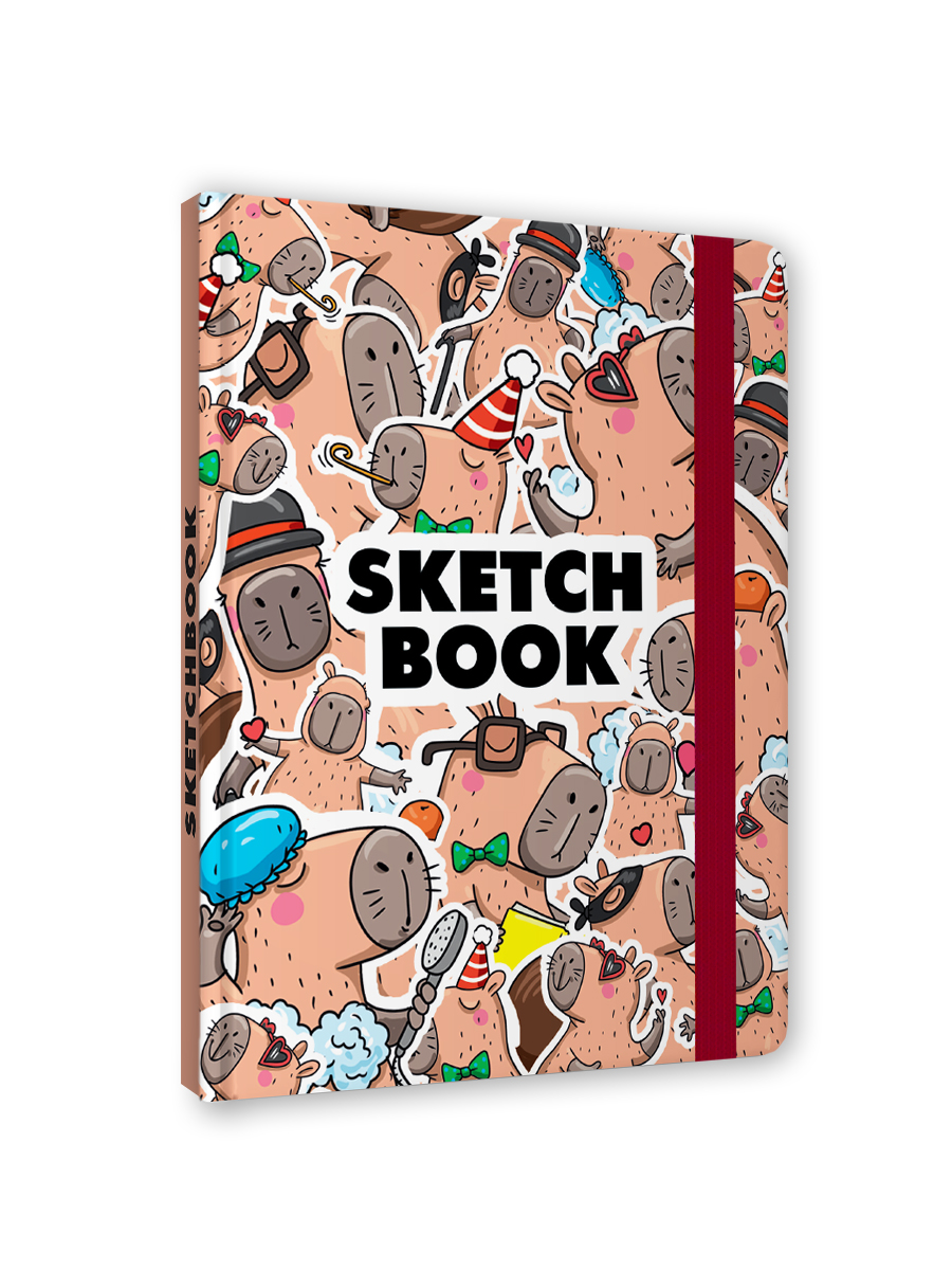 Блокнот Проф-Пресс Скетчбук А5. Капибара 80 л. - фото 6