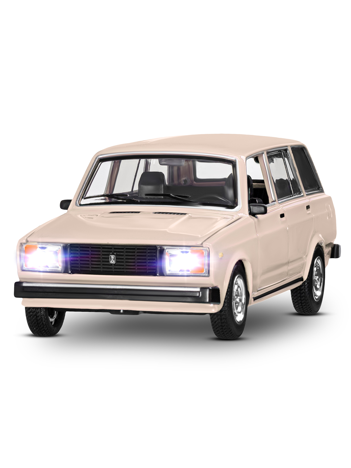 Автомобиль АВТОпанорама ВАЗ 2104 1:24 бежевый JB1200168 - фото 14