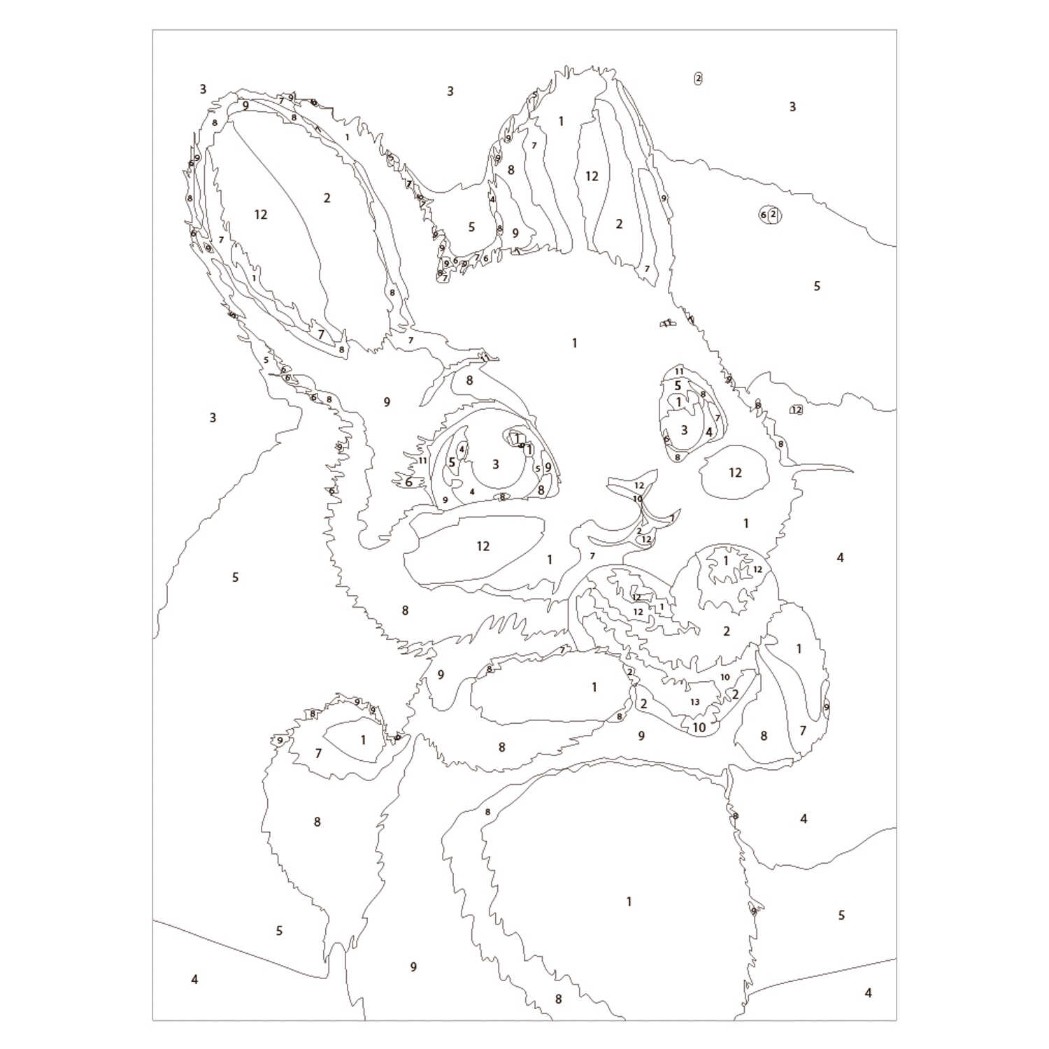 Картина по номерам Феникс + Зайчик - фото 2