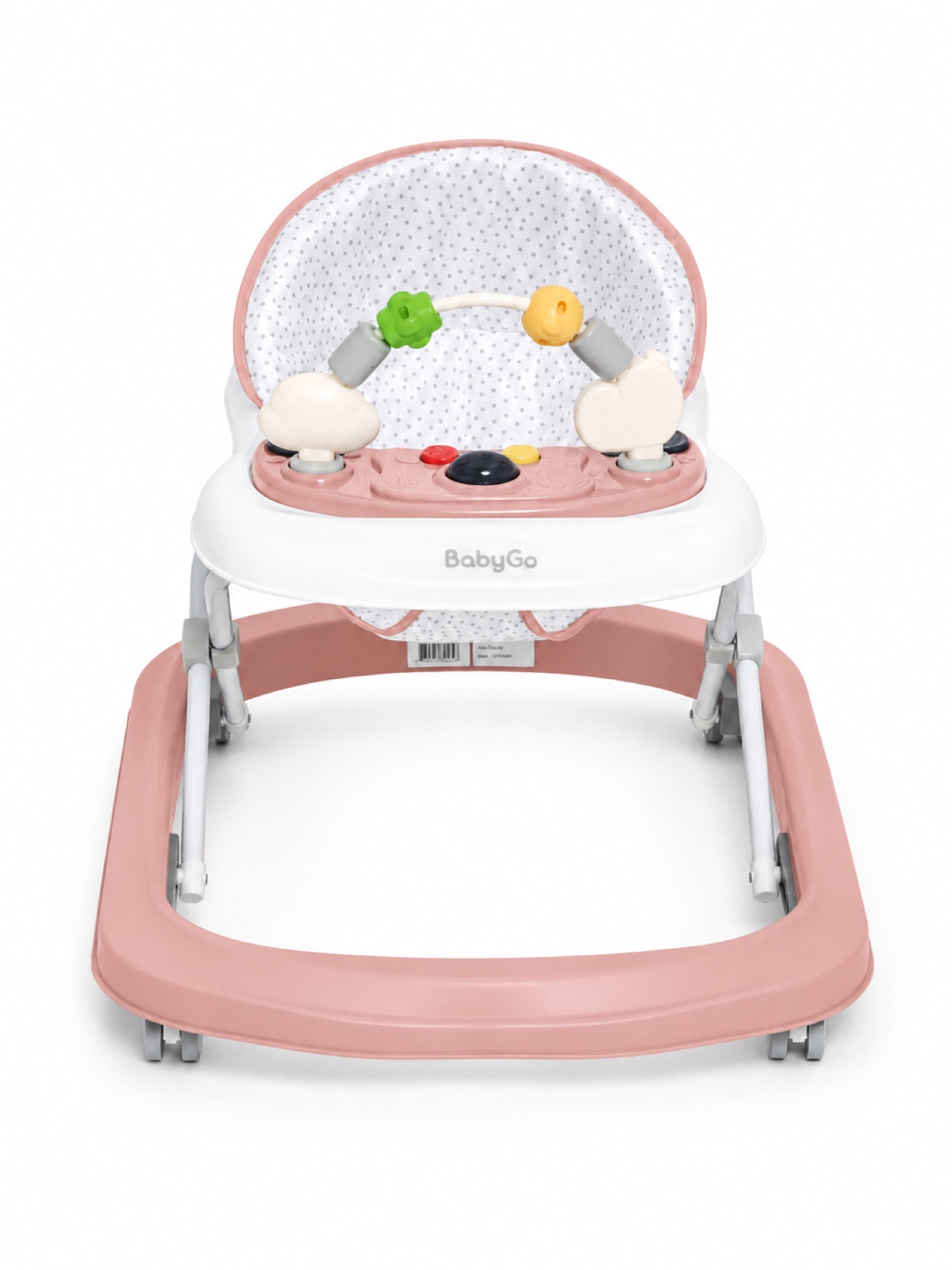 Ходунки BabyGo Simple розовый - фото 3
