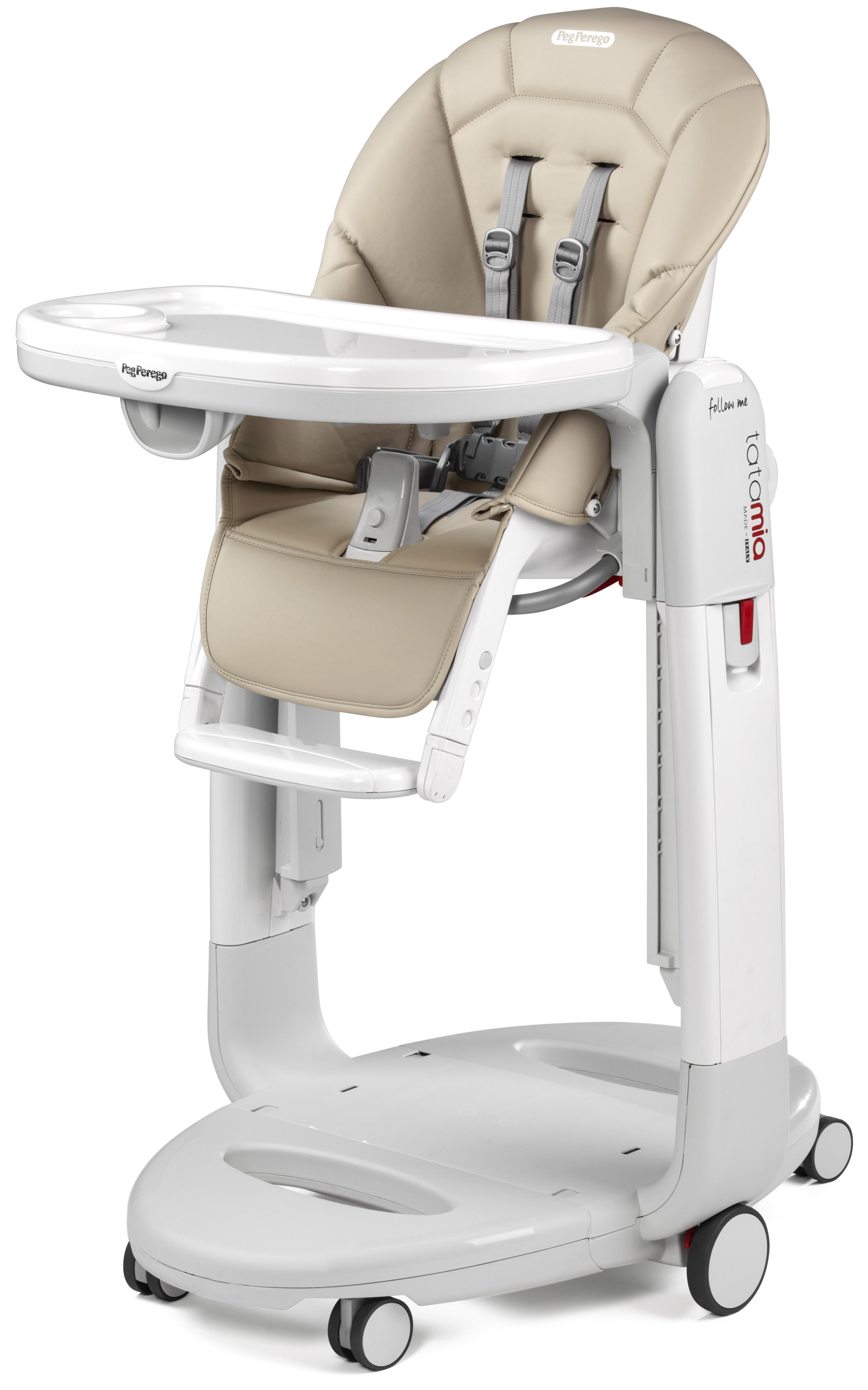 Стульчик для кормления Peg-Perego Tatamia Follow Me бежевый - фото 1