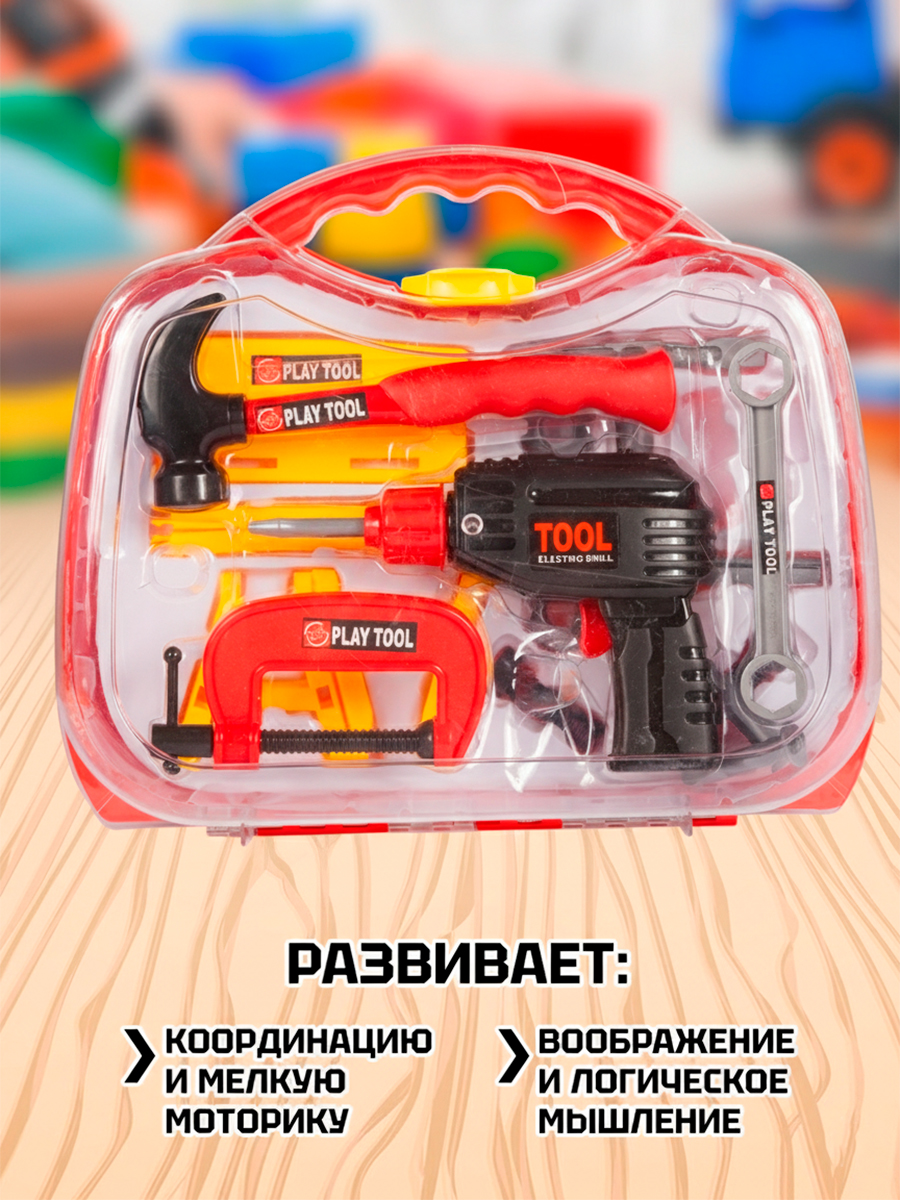 Игрушка Tegole Строители 19 предм. - фото 4