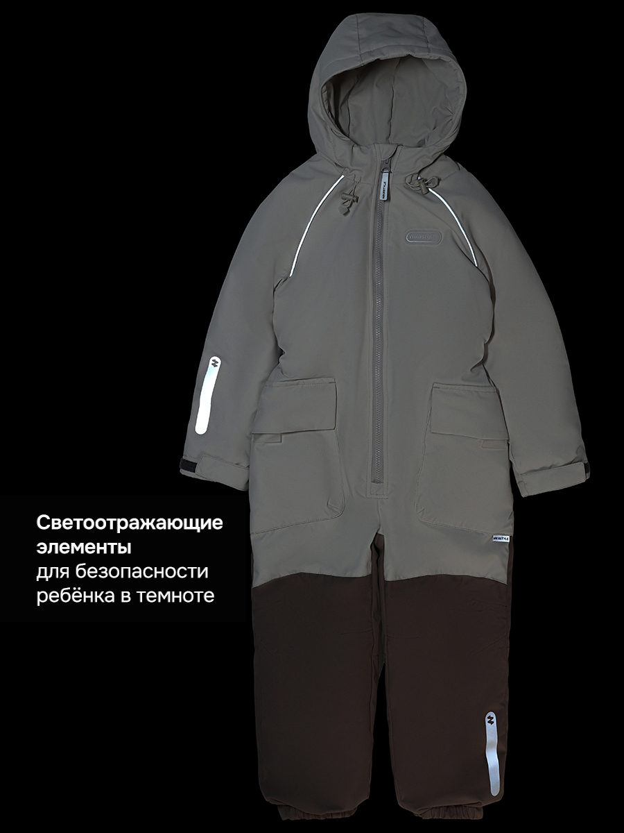 Комбинезон NIKASTYLE 8м8626 кешью/капучино - фото 10