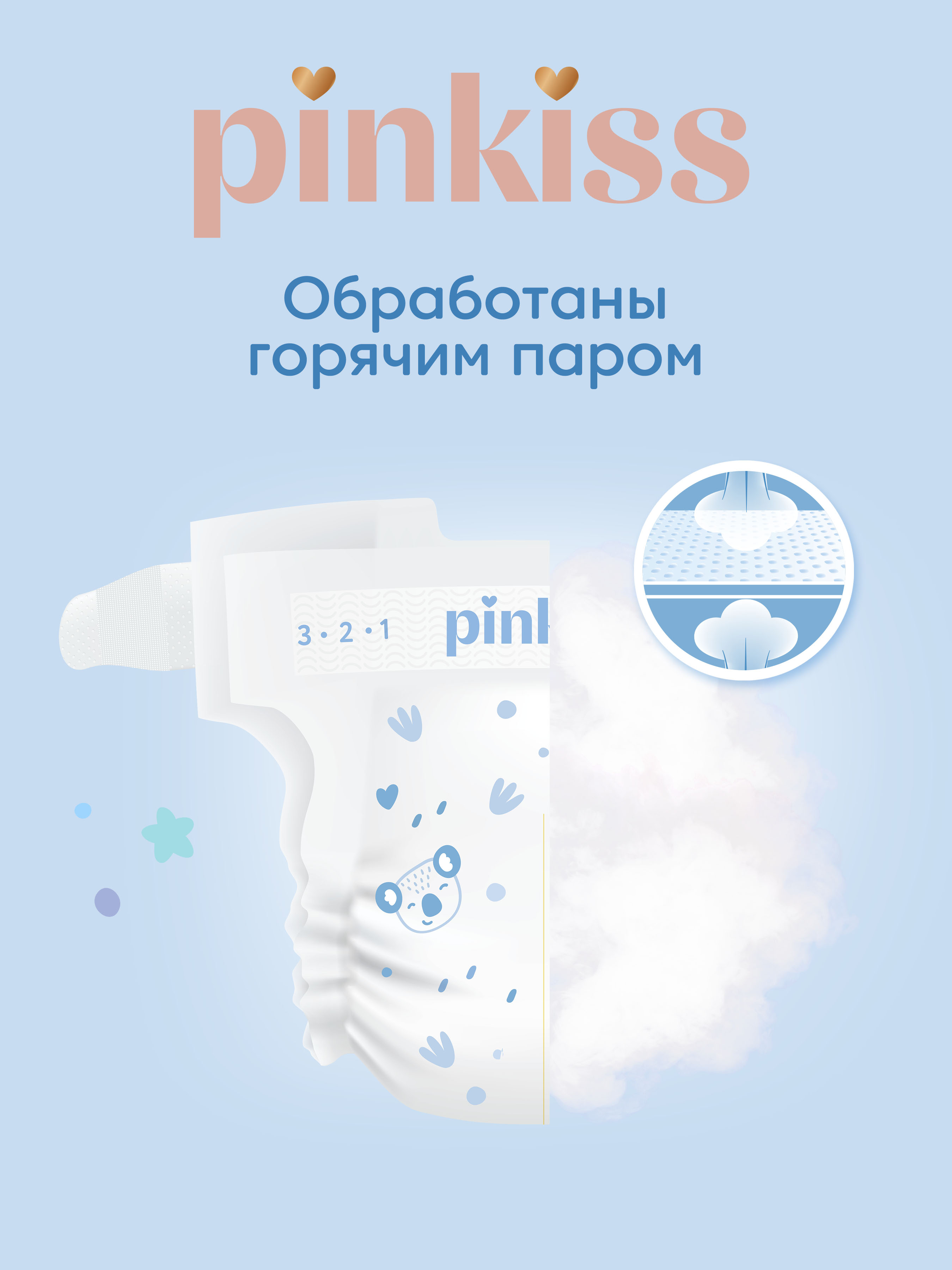 Подгузники Pinkiss Premium ультратонкие M (6-11 кг) 50 шт. - фото 8