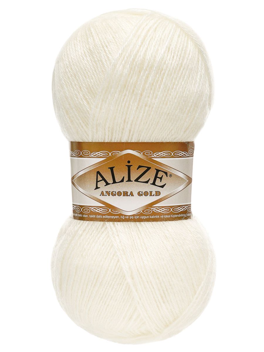 Пряжа Alize мягкая теплая для шарфов кардиганов Angora Gold 100г 550м 5 шт 450 жемчужный - фото 4