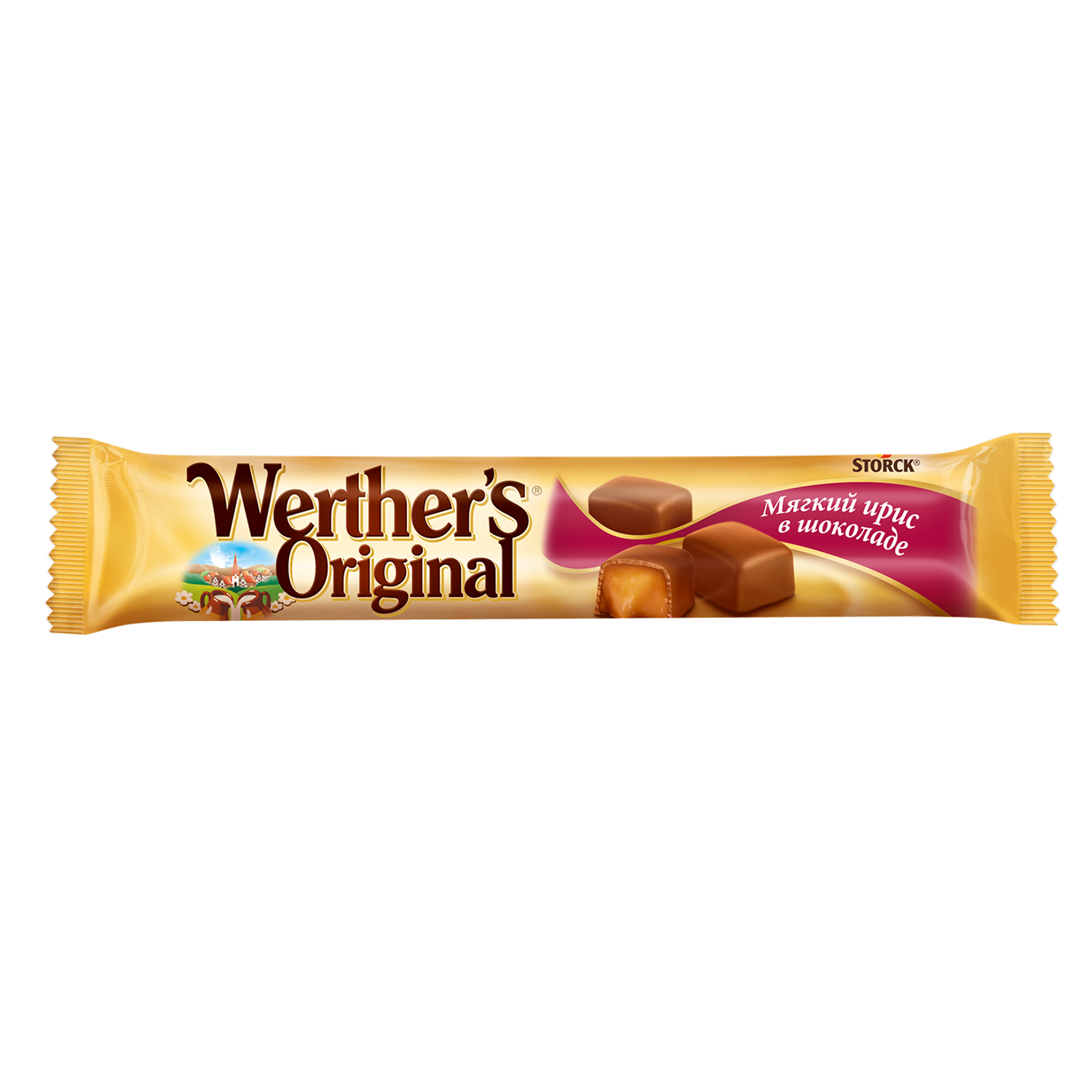 Ирис мягкий Werthers Original в молочном шоколаде 45г - фото 1