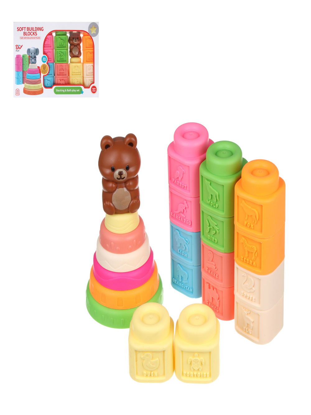 Игрушка Игроленд Мягкие кубики - фото 1