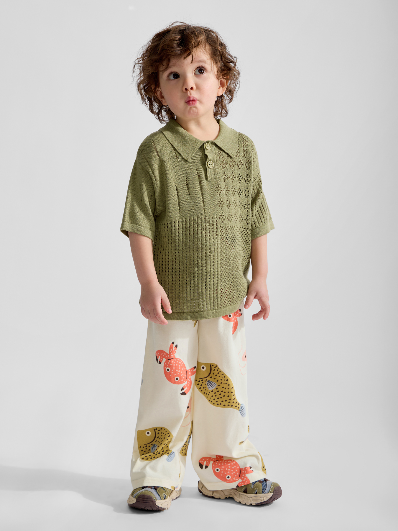 Брюки Happy Baby 88291-1_milk(fish) - фото 2