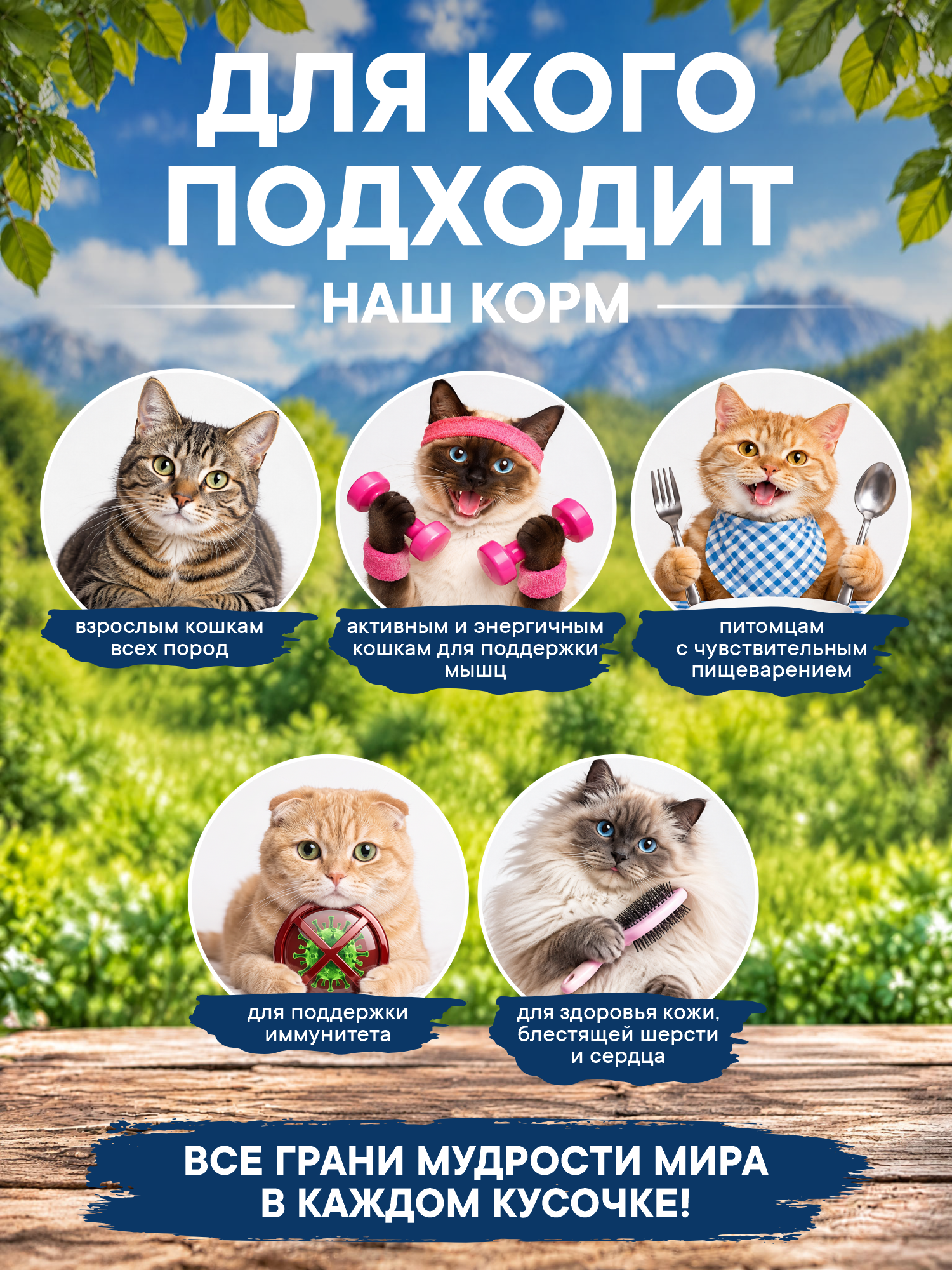 Корм для кошек сухой Pronature Holistic Nordic Grain Free беззерновой на индейке 2кг - фото 3