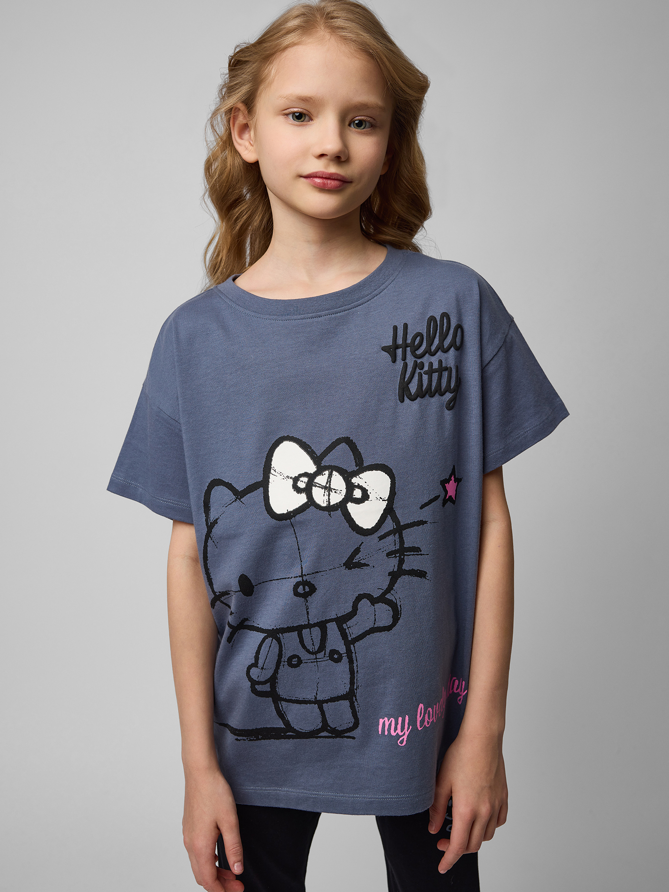 Футболка Hello Kitty S25LC3-H8A6866tg-DG - фото 1