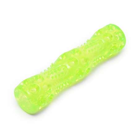 Игрушка для собак Barbaks Палка-жевалка с пищалкой ТРП 16.5см Зеленая