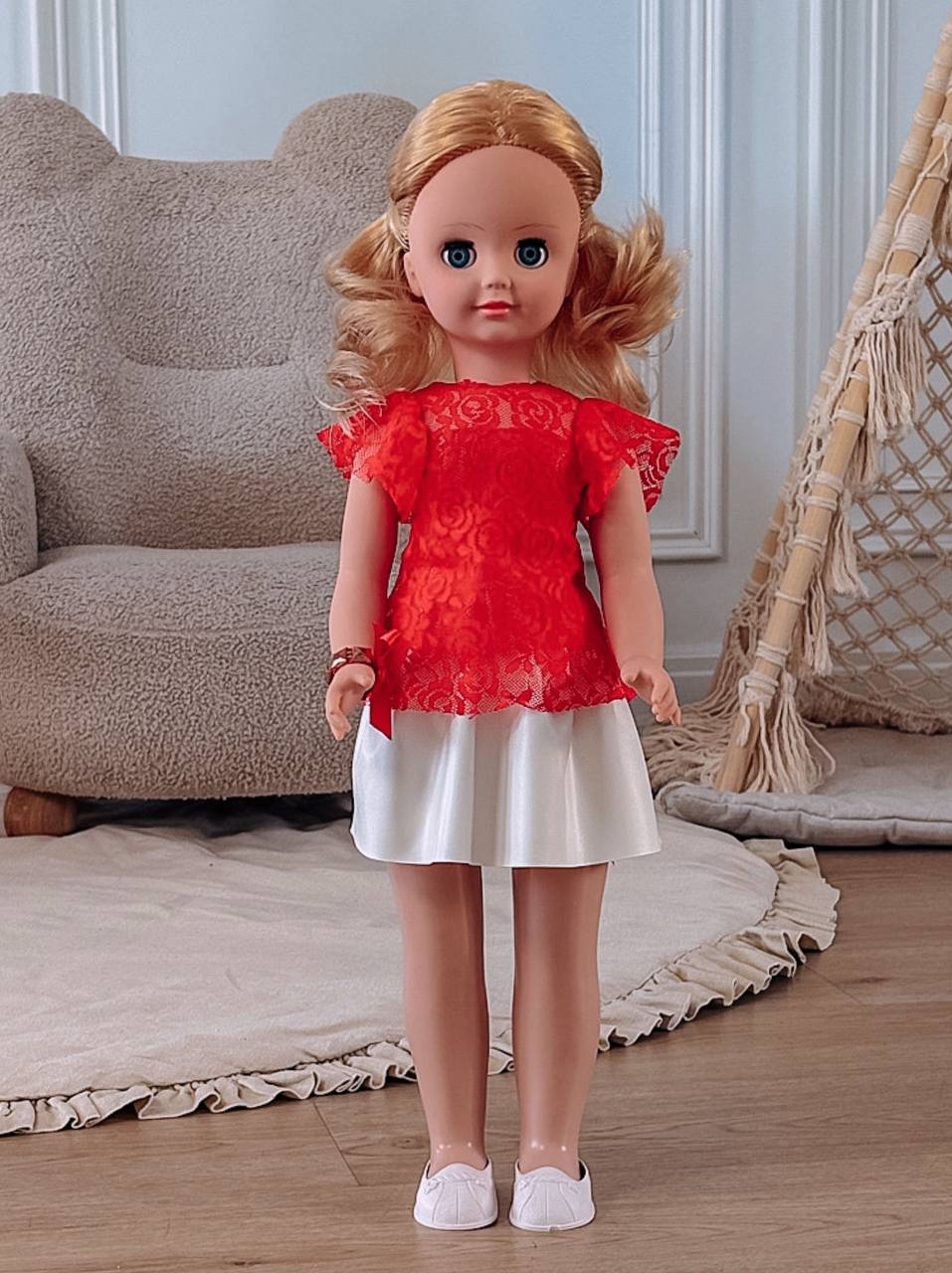 Кукла большая (ростовая) СТРАНА КУКОЛ говорящая Влада высота 60 см 17-C-7 - фото 25