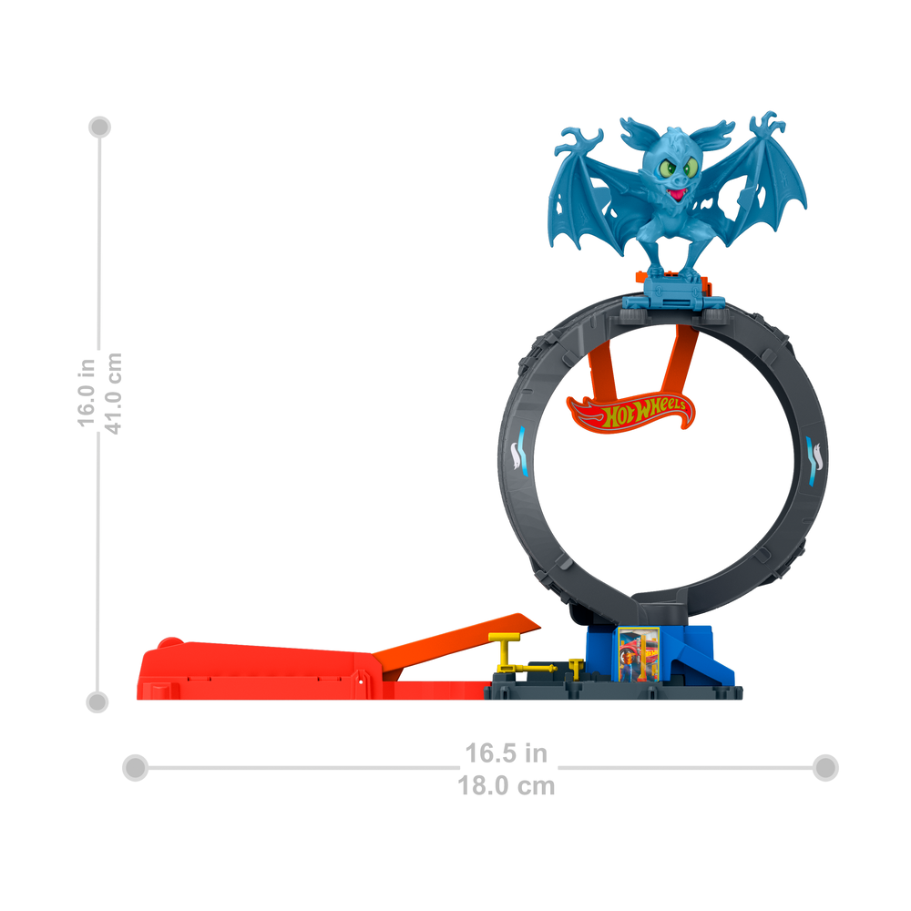 Трек Hot Wheels City Bat Loop Attack HTN78 - фото 3