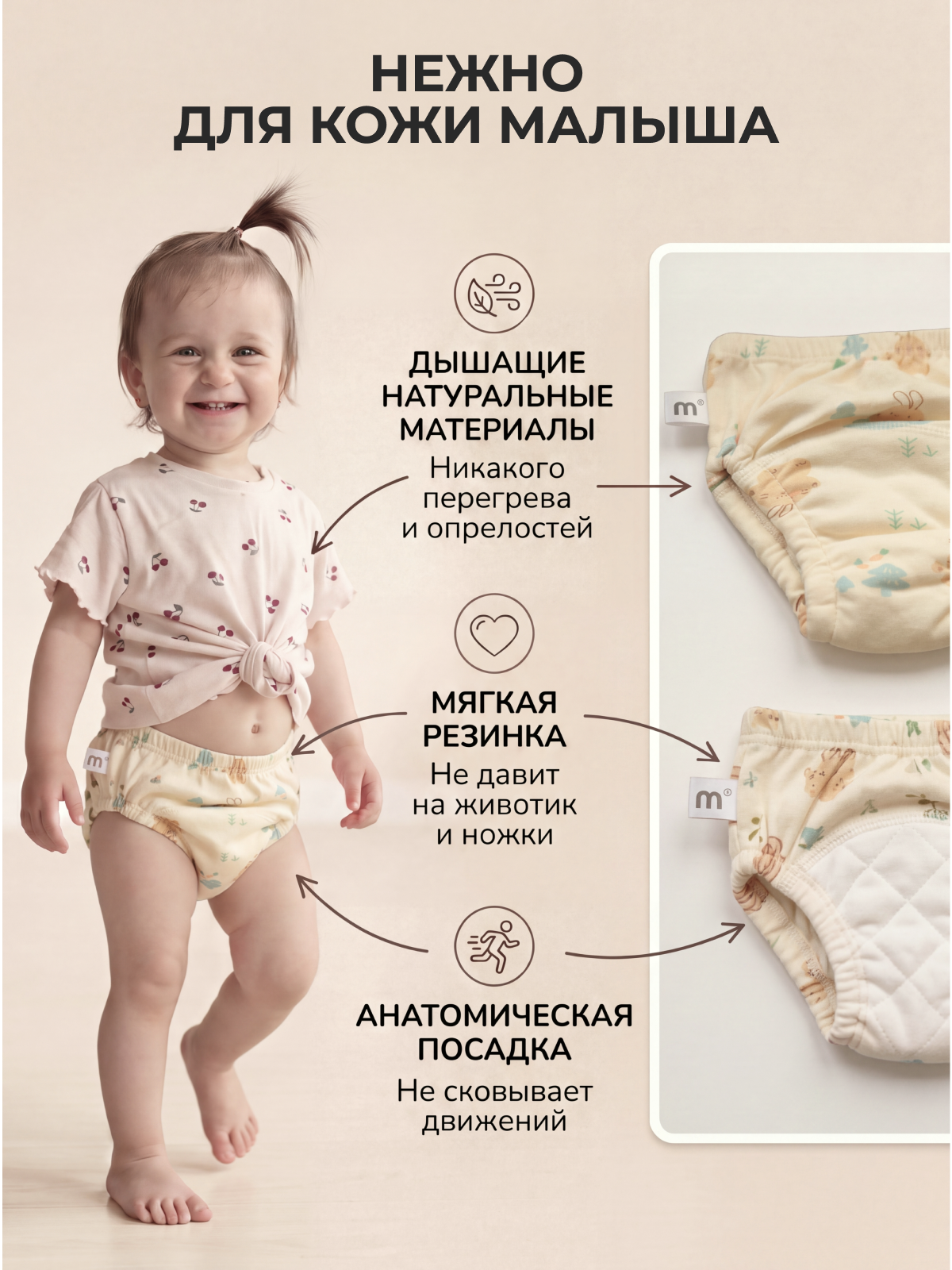 Многоразовые трусики Mamagoods M - фото 5