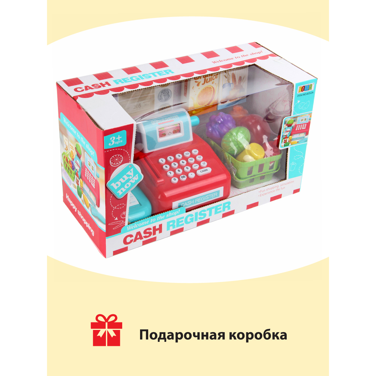 Игровой набор Veld Co тележки и корзинки, продукты, касса - фото 8