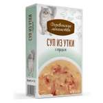 Корм для кошек Деревенские лакомства Суп из утки с тунцом пауч 35г*4шт
