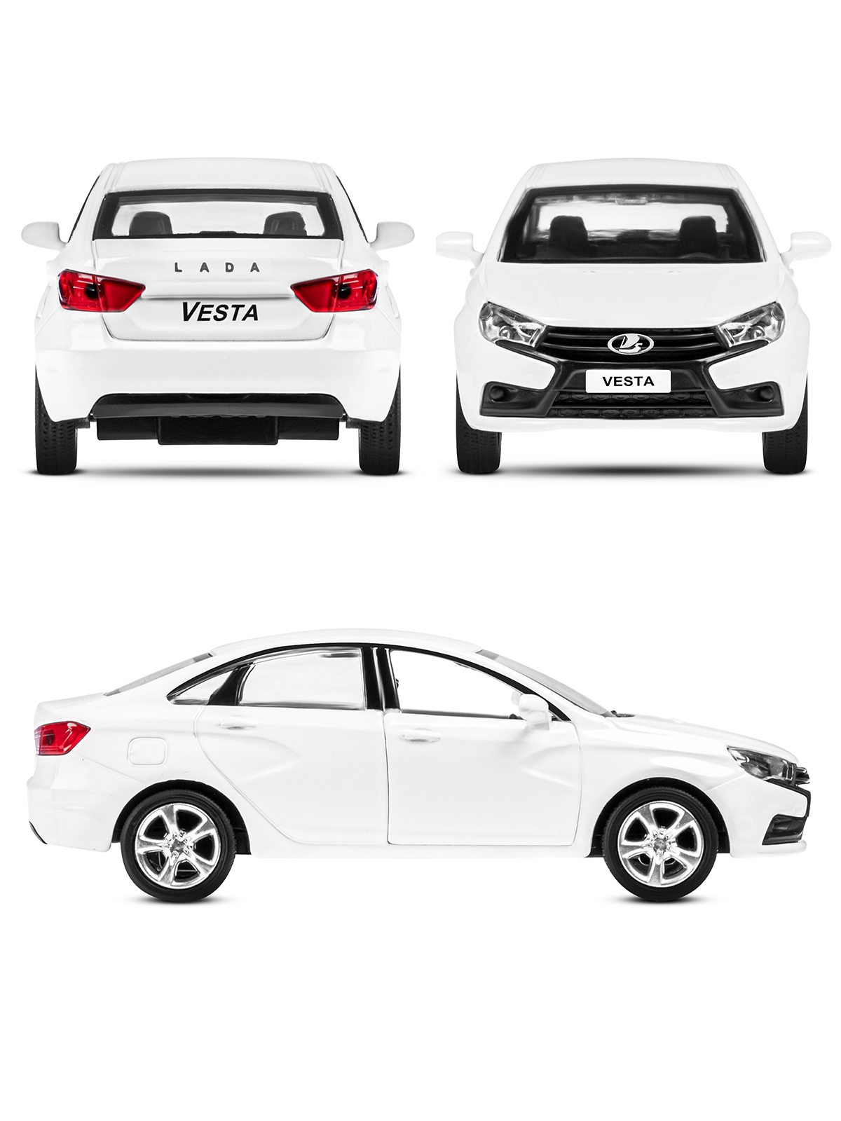 Автомобиль АВТОпанорама LADA Vesta 1:43 JB1251621 - фото 7