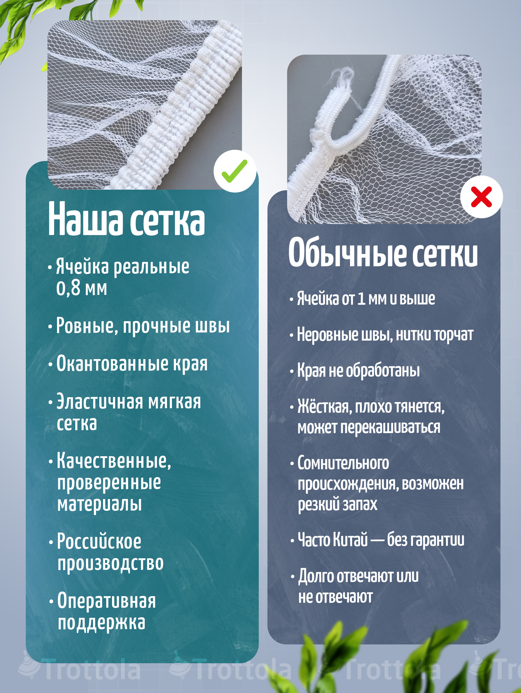 Сетка от насекомых Trottola белый Т040/белая - фото 6