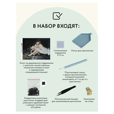 Алмазная мозаика ТРИ СОВЫ Балерина